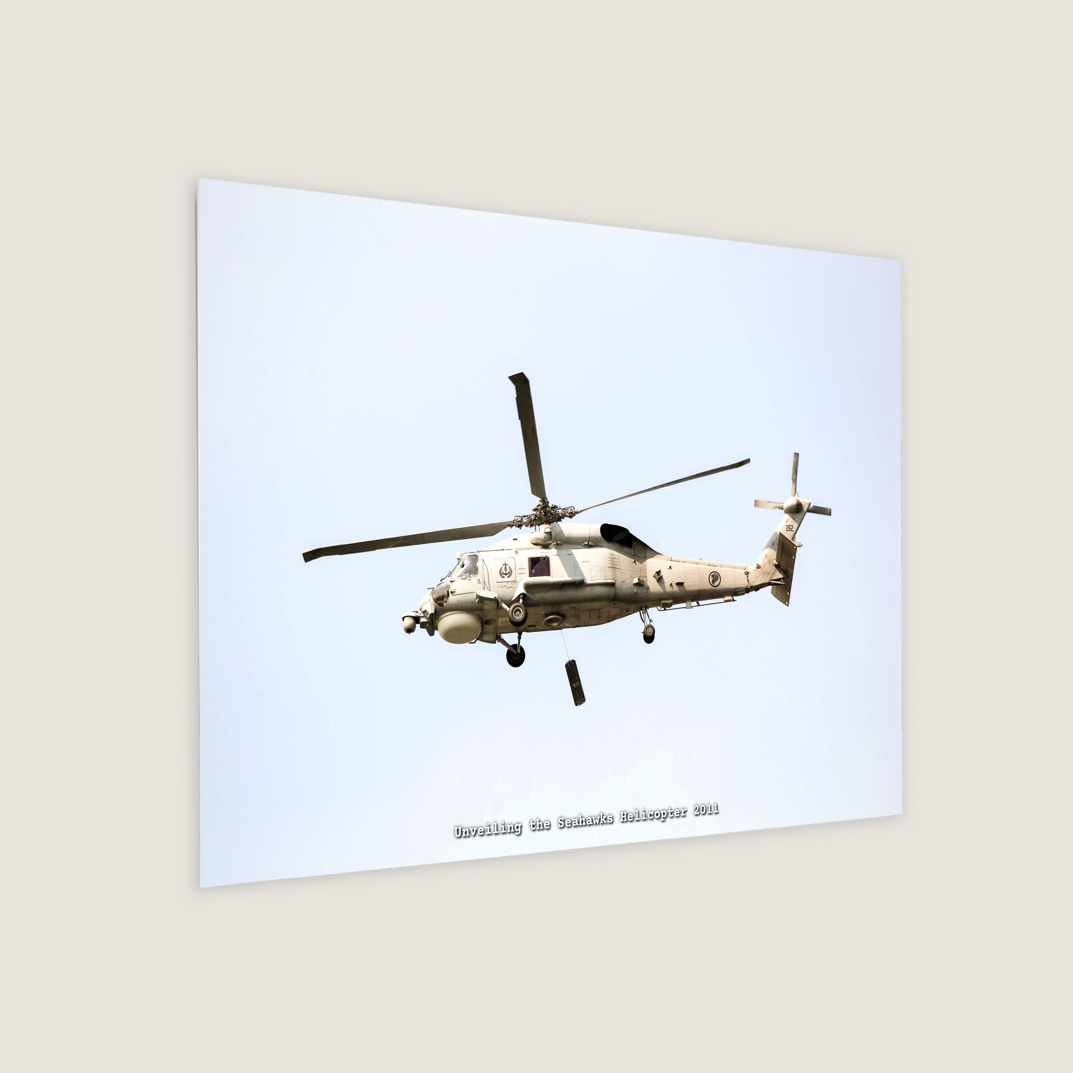 Unveiling the Seahawks Helicopter 2011 Metal Panel