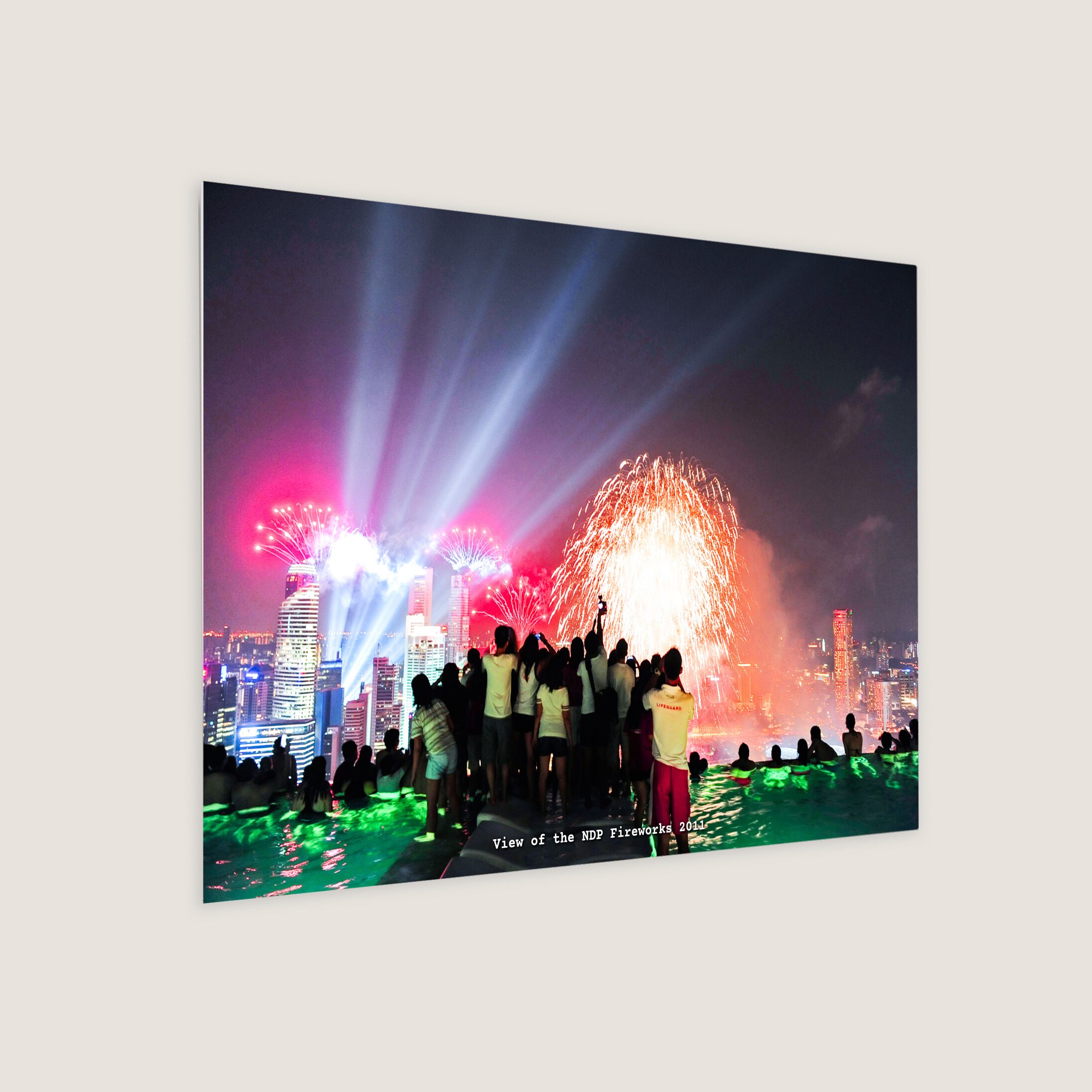 View of the NDP Fireworks 2011 Metal Panel