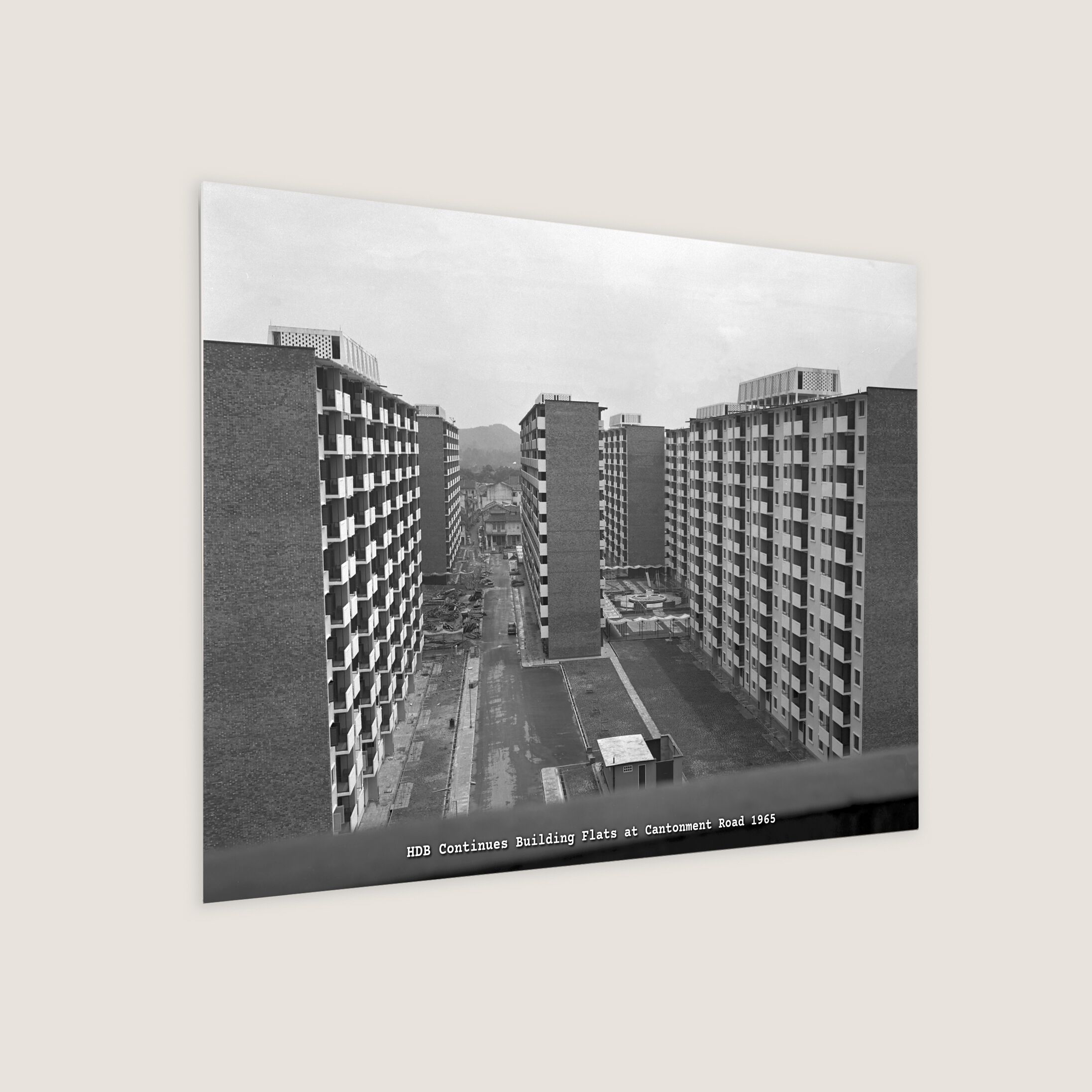 HDB Continues Building Flats at Cantonment Road 1965-My Sg Memories