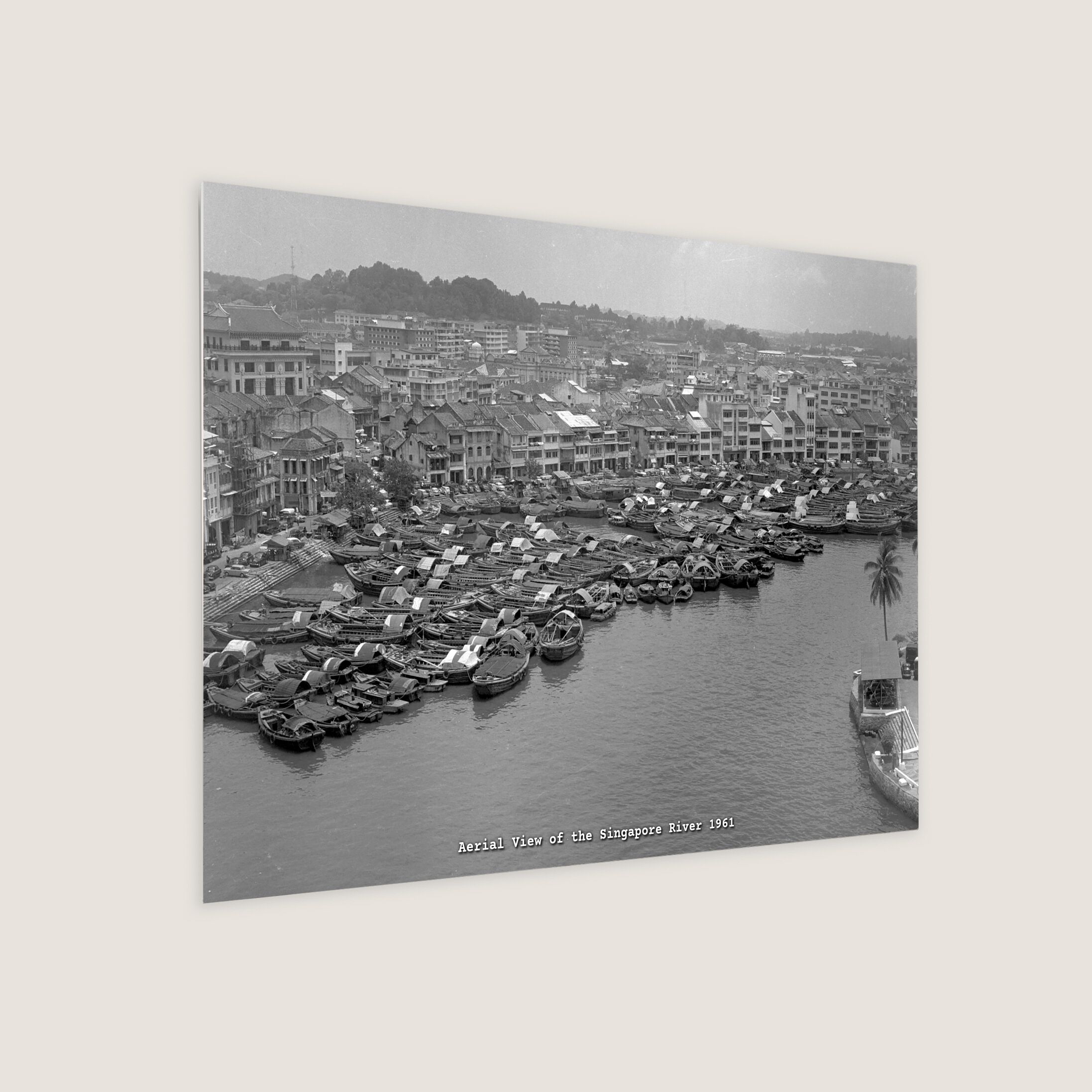 Aerial View of the Singapore River 1961