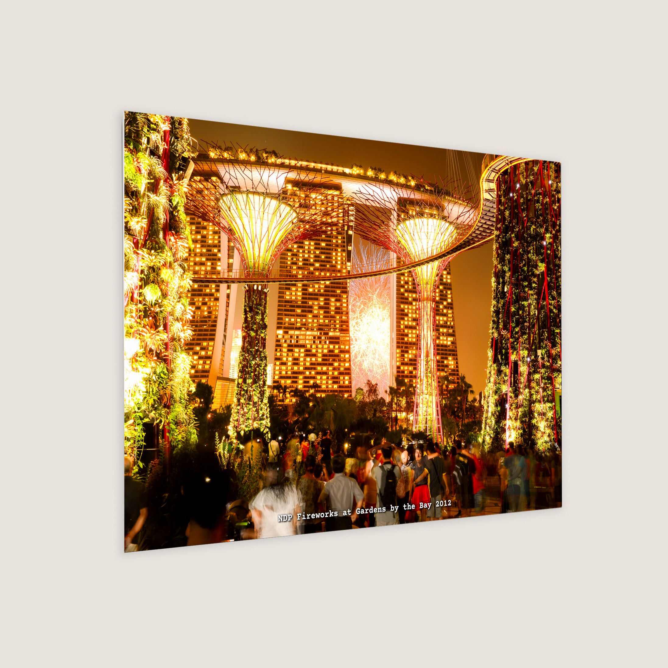 NDP Fireworks at Gardens by the Bay 2012 Metal Panel