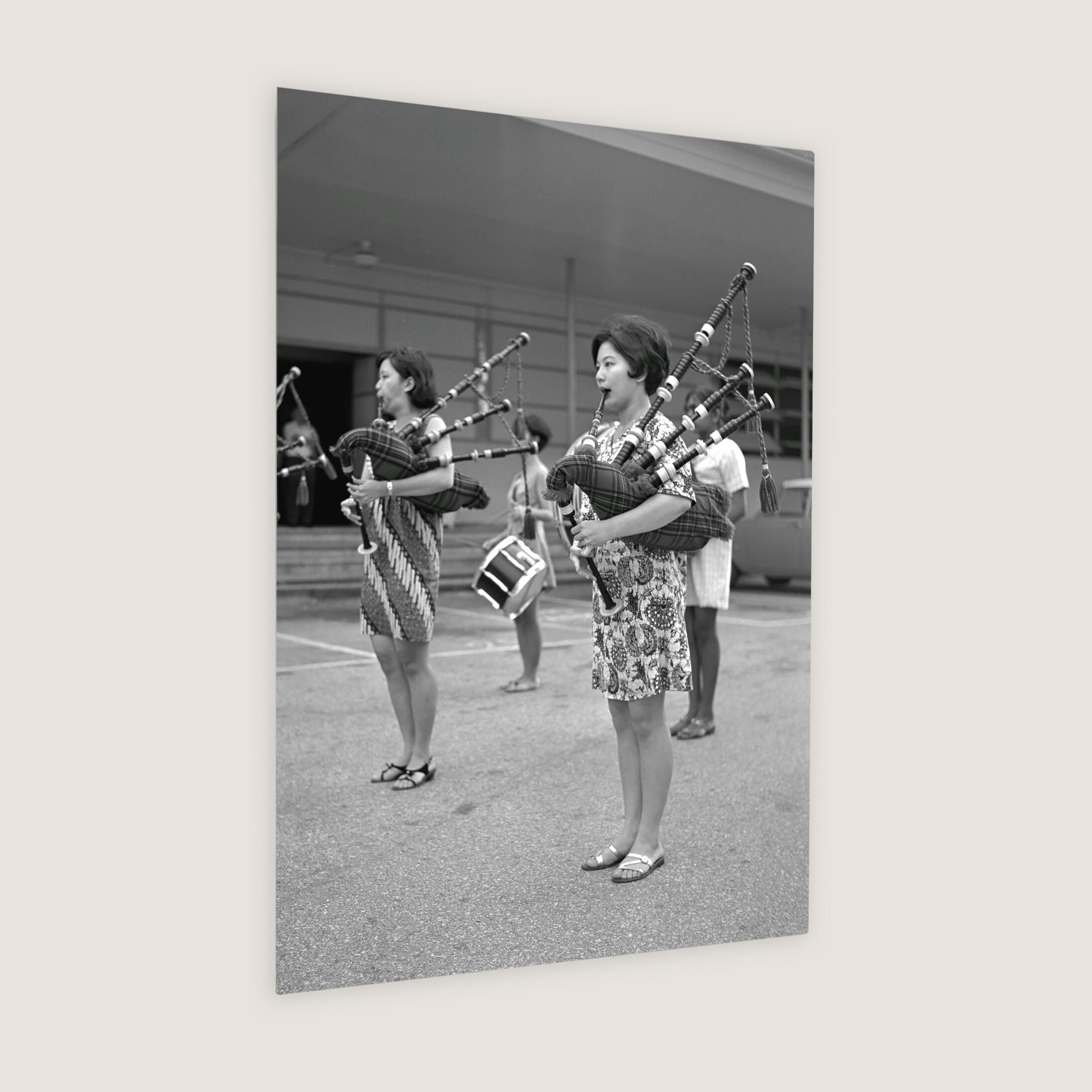 Singapore Girl Pipers for National Day Parade 1970-My Sg Memories