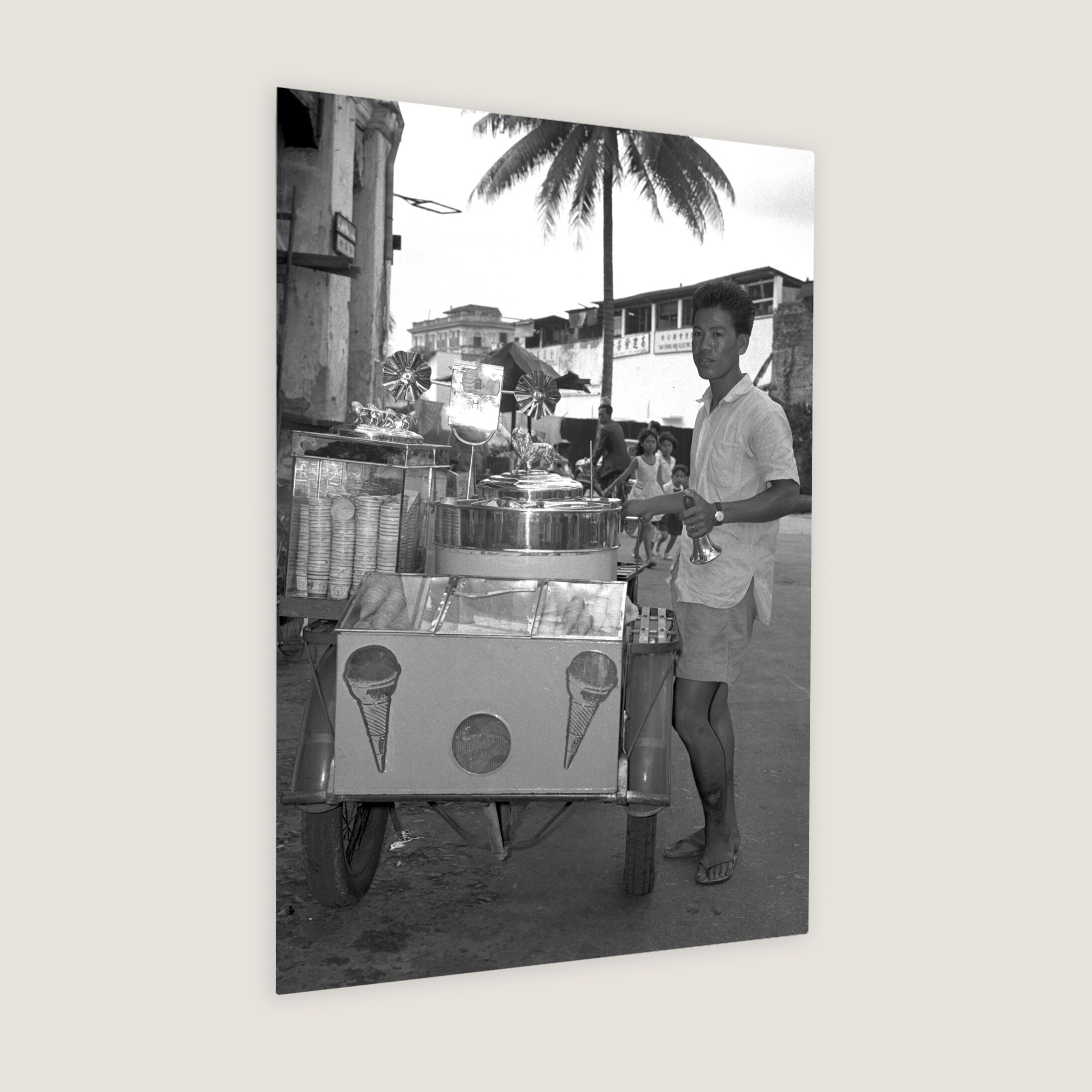 Ice-Cream Seller 1958 Metal Panel