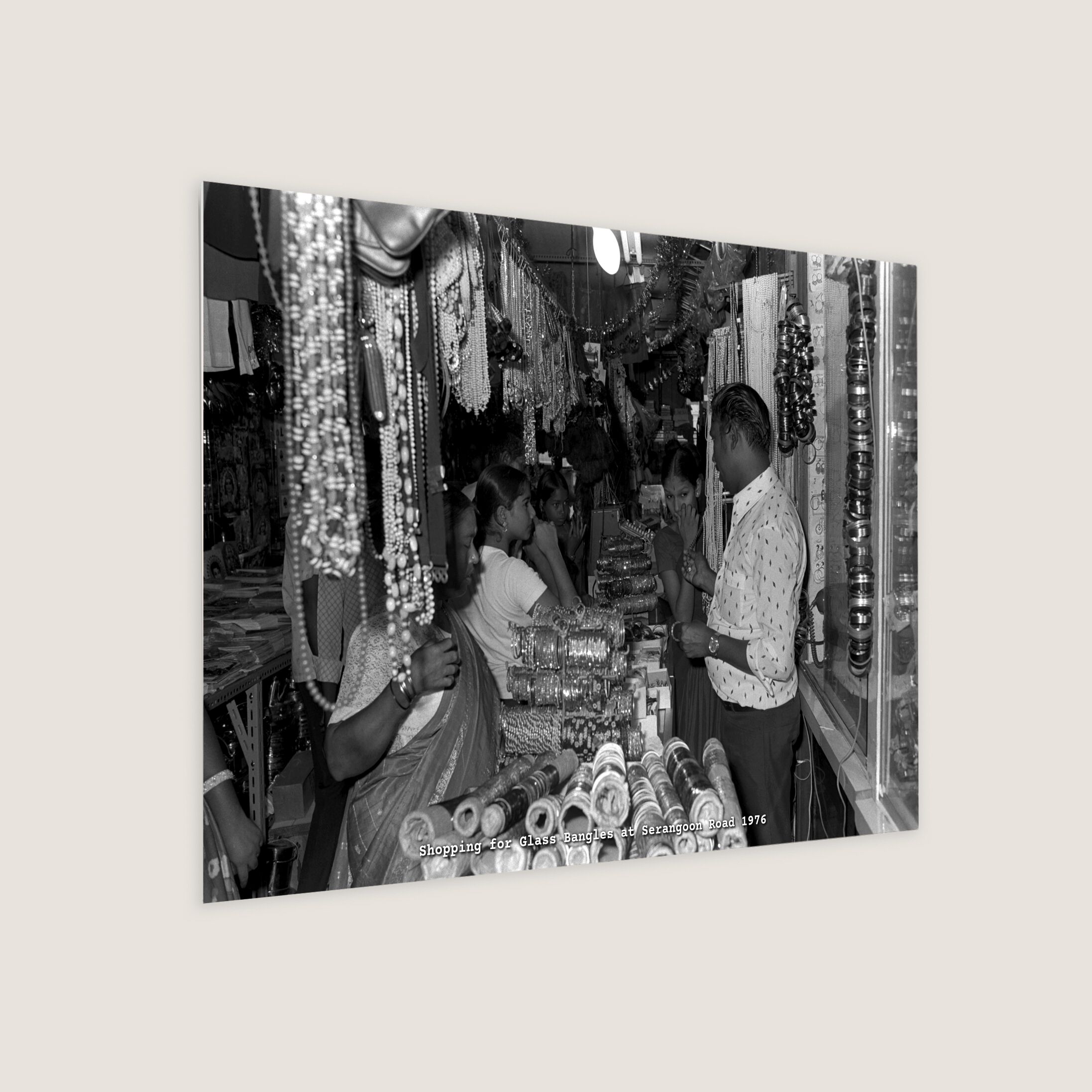 Shopping for Glass Bangles at Serangoon Road 1976