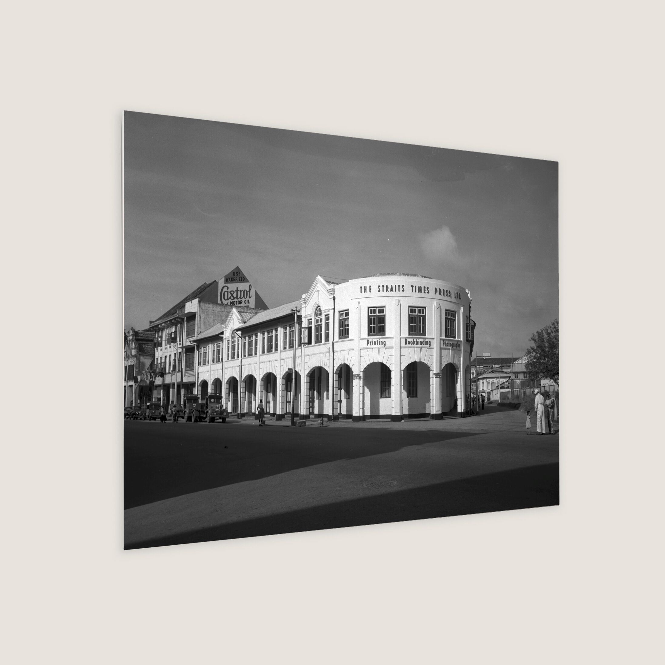 The Straits Times Press Building 1954 Metal Panel