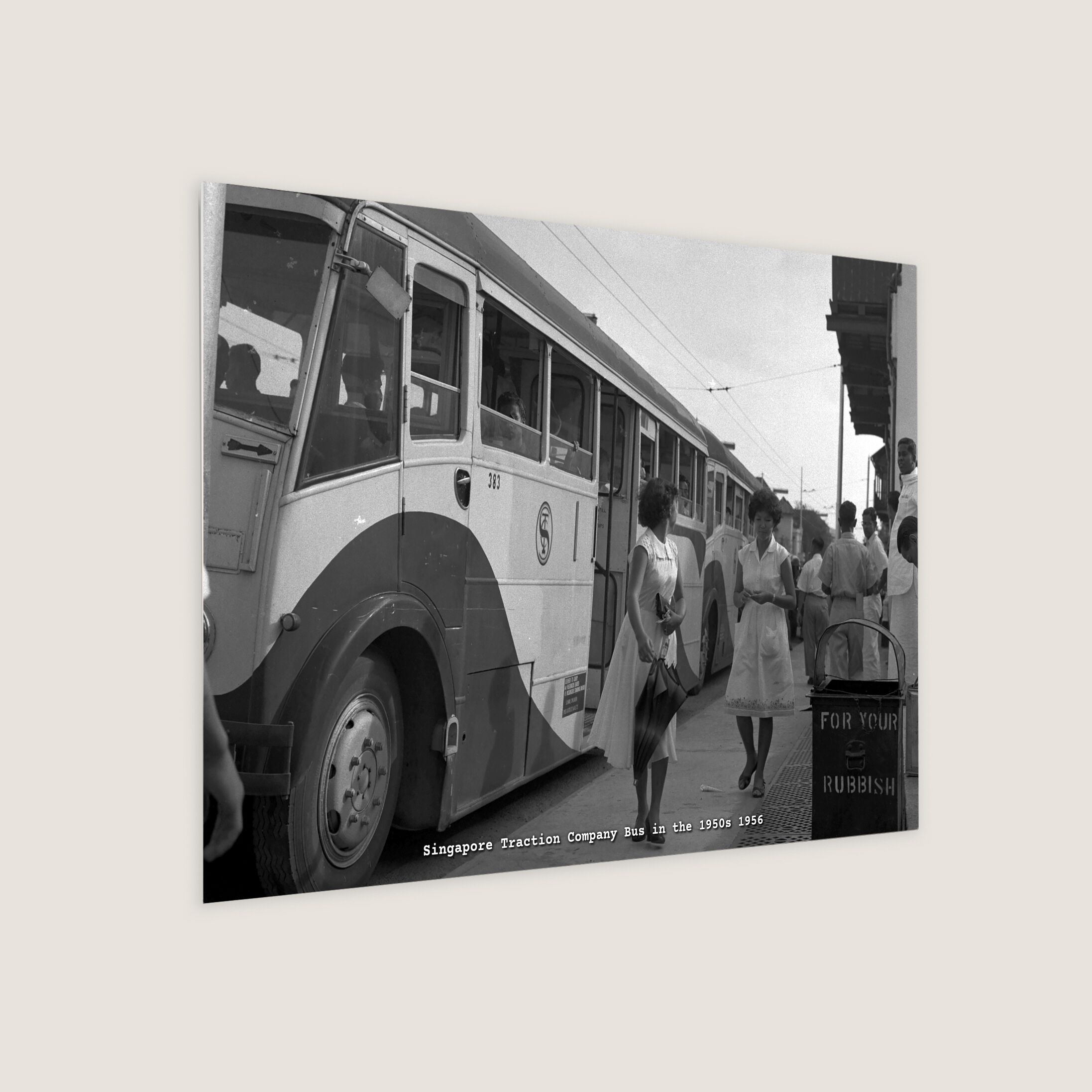 Singapore Traction Company Bus in the 1950s 1956-My Sg Memories