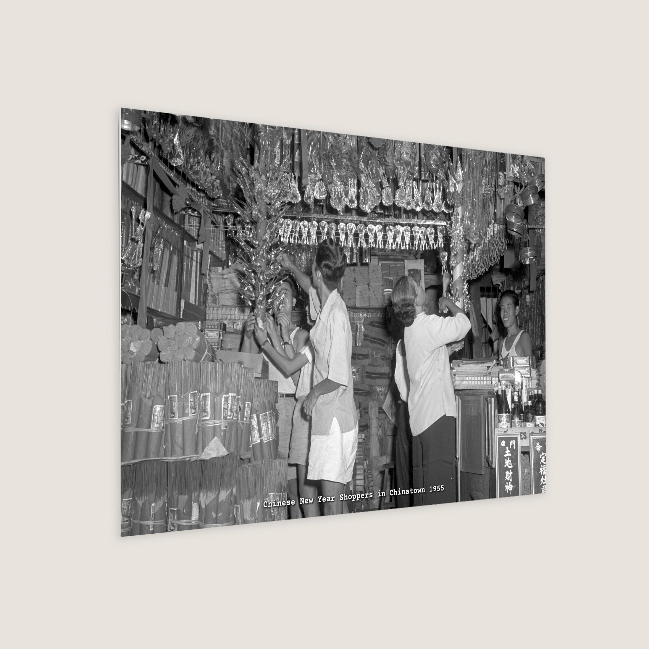 Chinese New Year Shoppers in Chinatown 1955-My Sg Memories