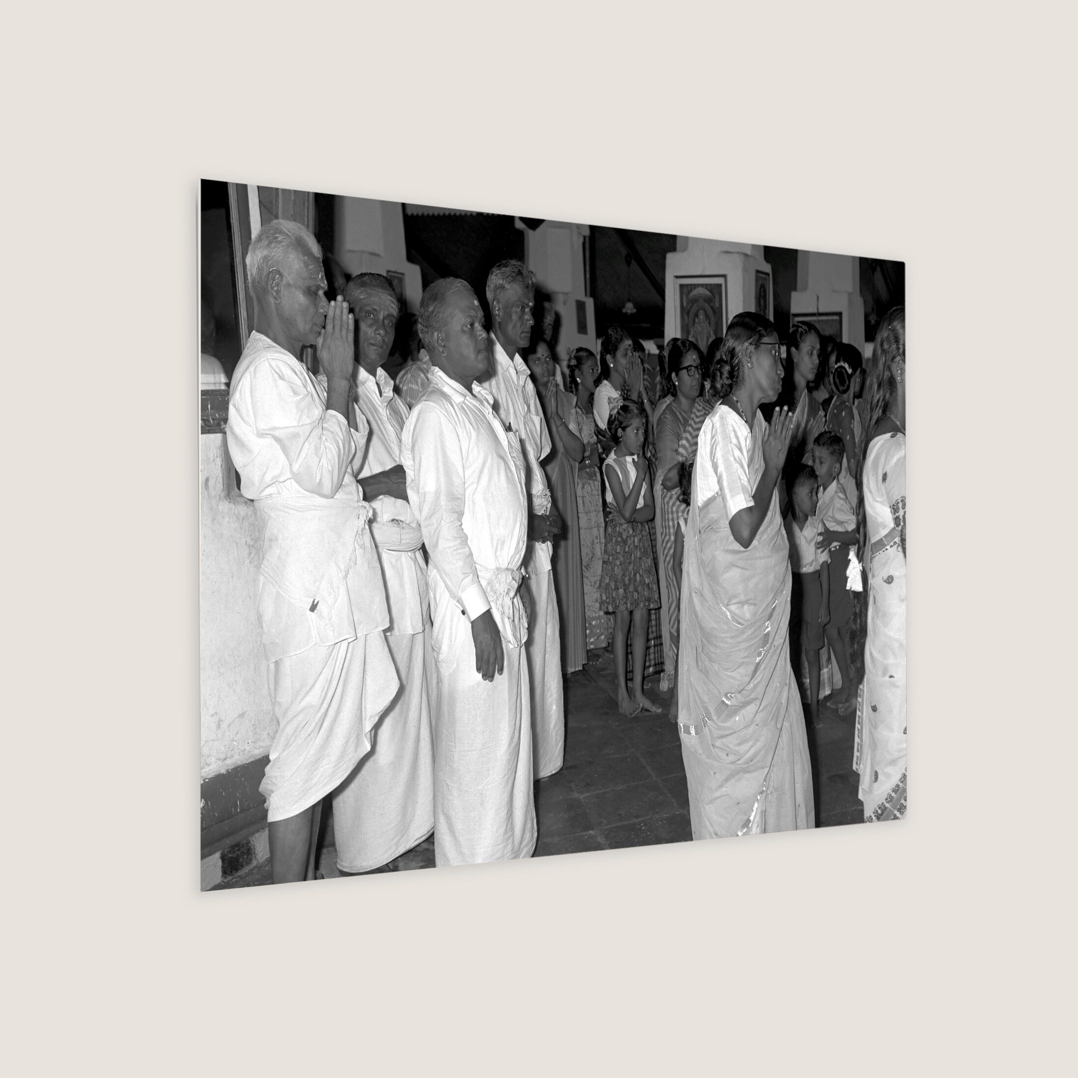Celebrating Deepavali at the Temple 1964