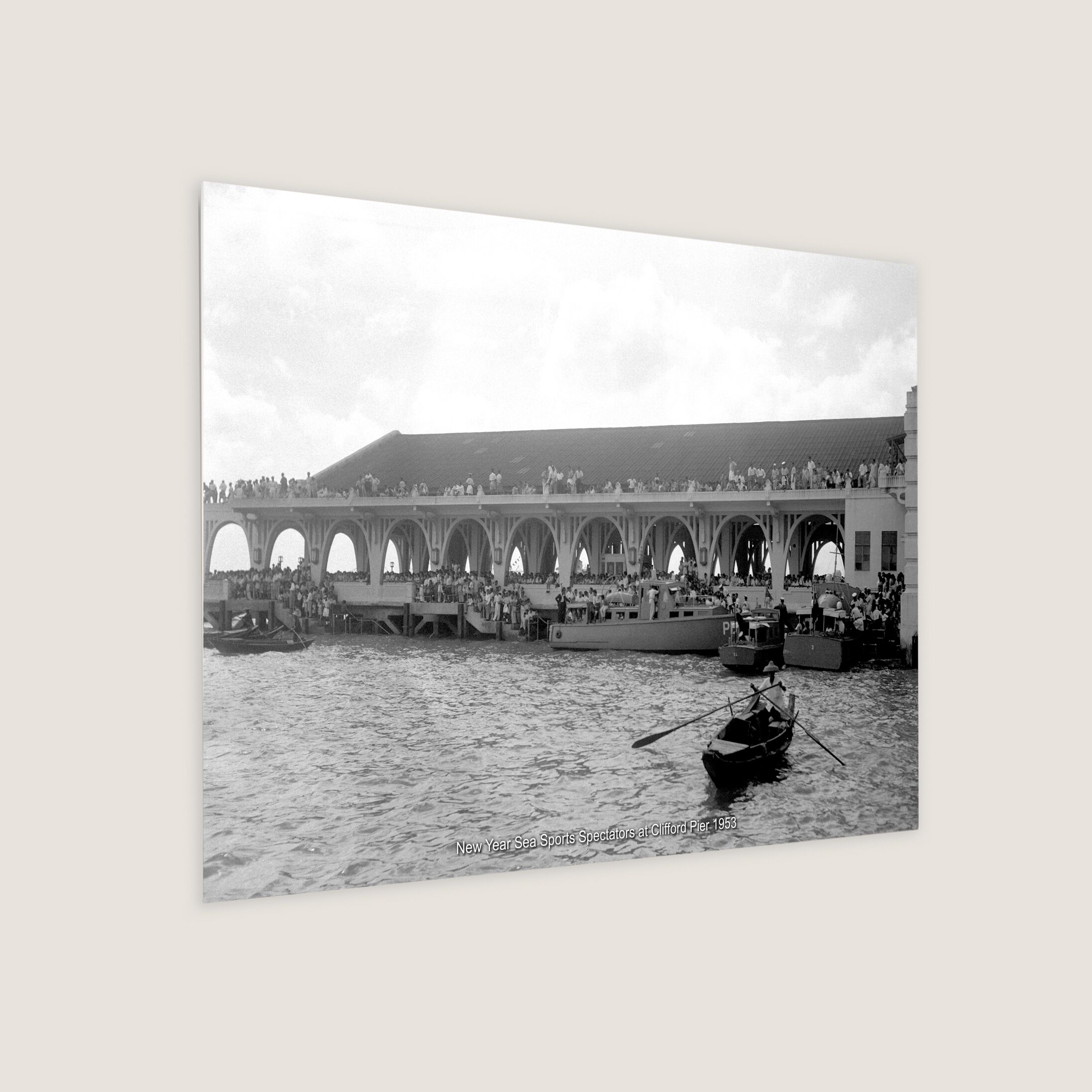 New Year Sea Sports Spectators at Clifford Pier 1953-My Sg Memories