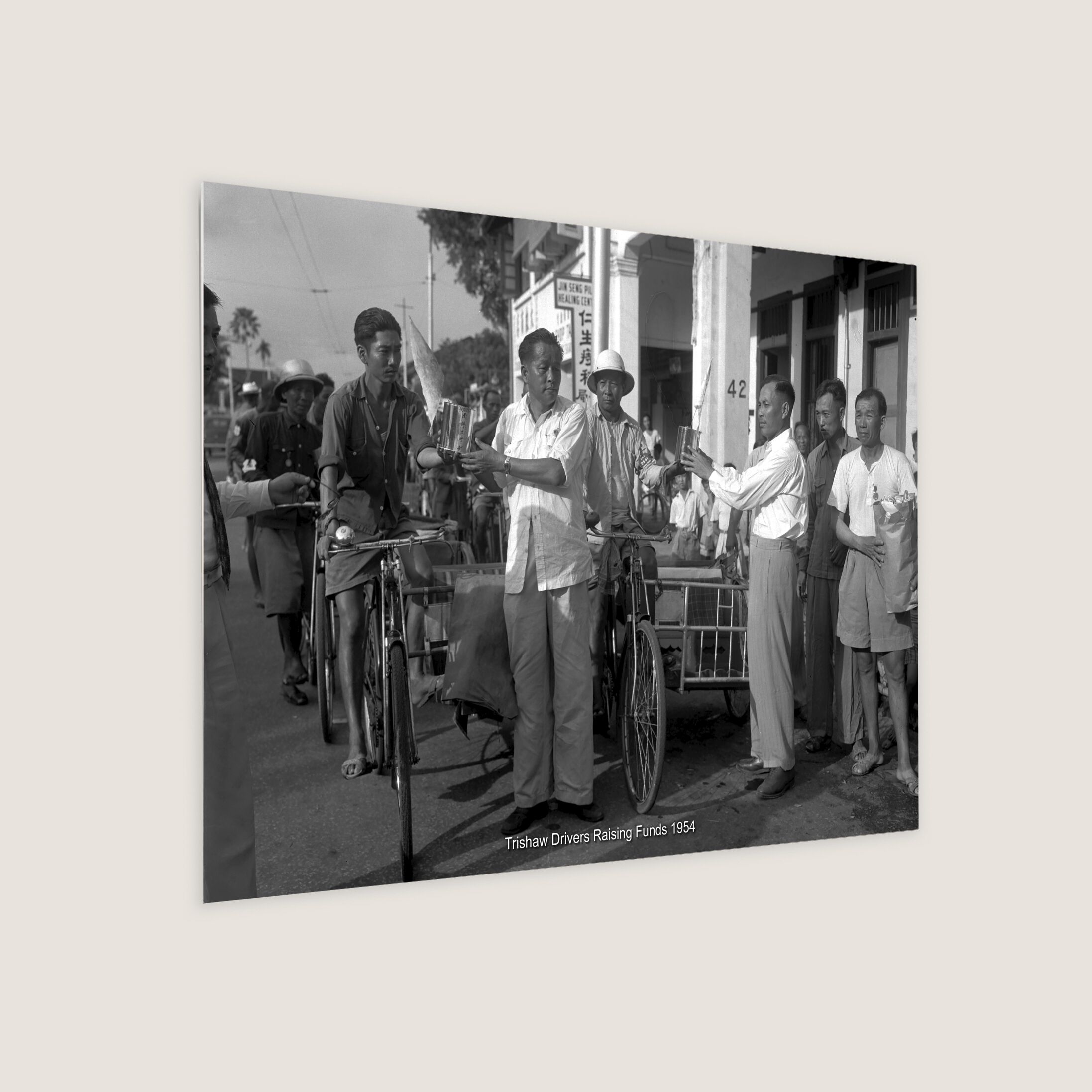 Trishaw Drivers Raising Funds 1954-My Sg Memories