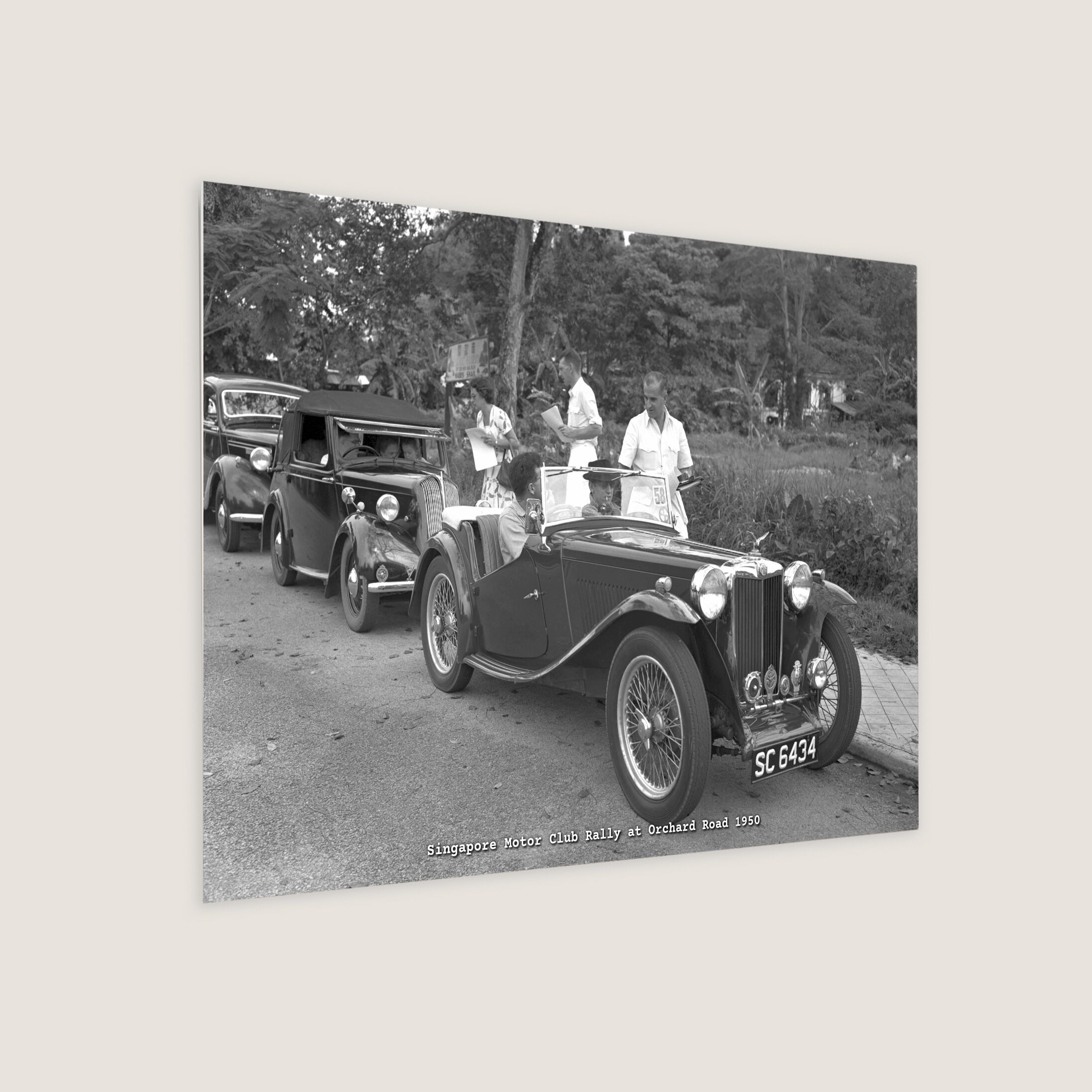 Singapore Motor Club Rally at Orchard Road 1950-My Sg Memories