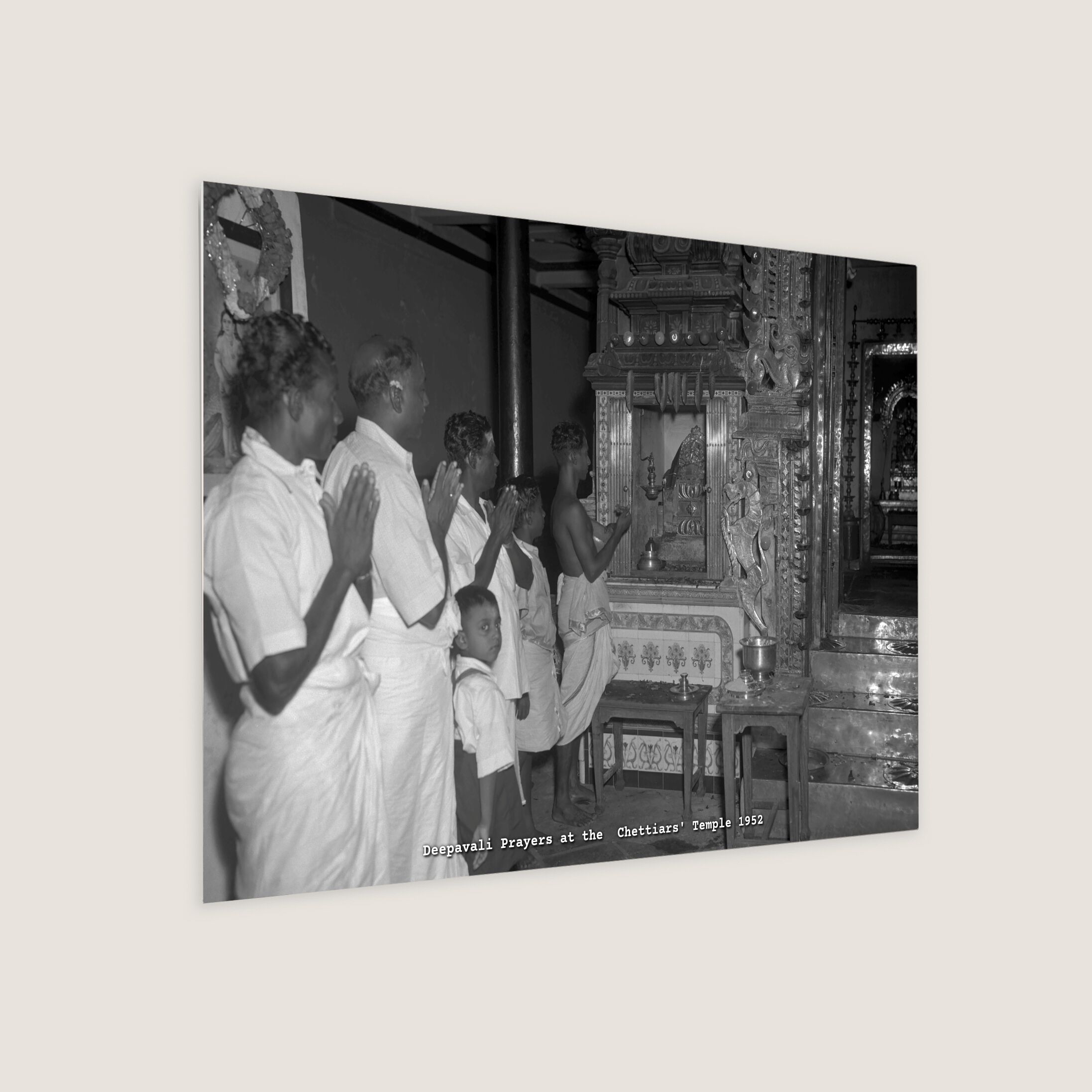 Deepavali Prayers at the Chettiars' Temple 1952