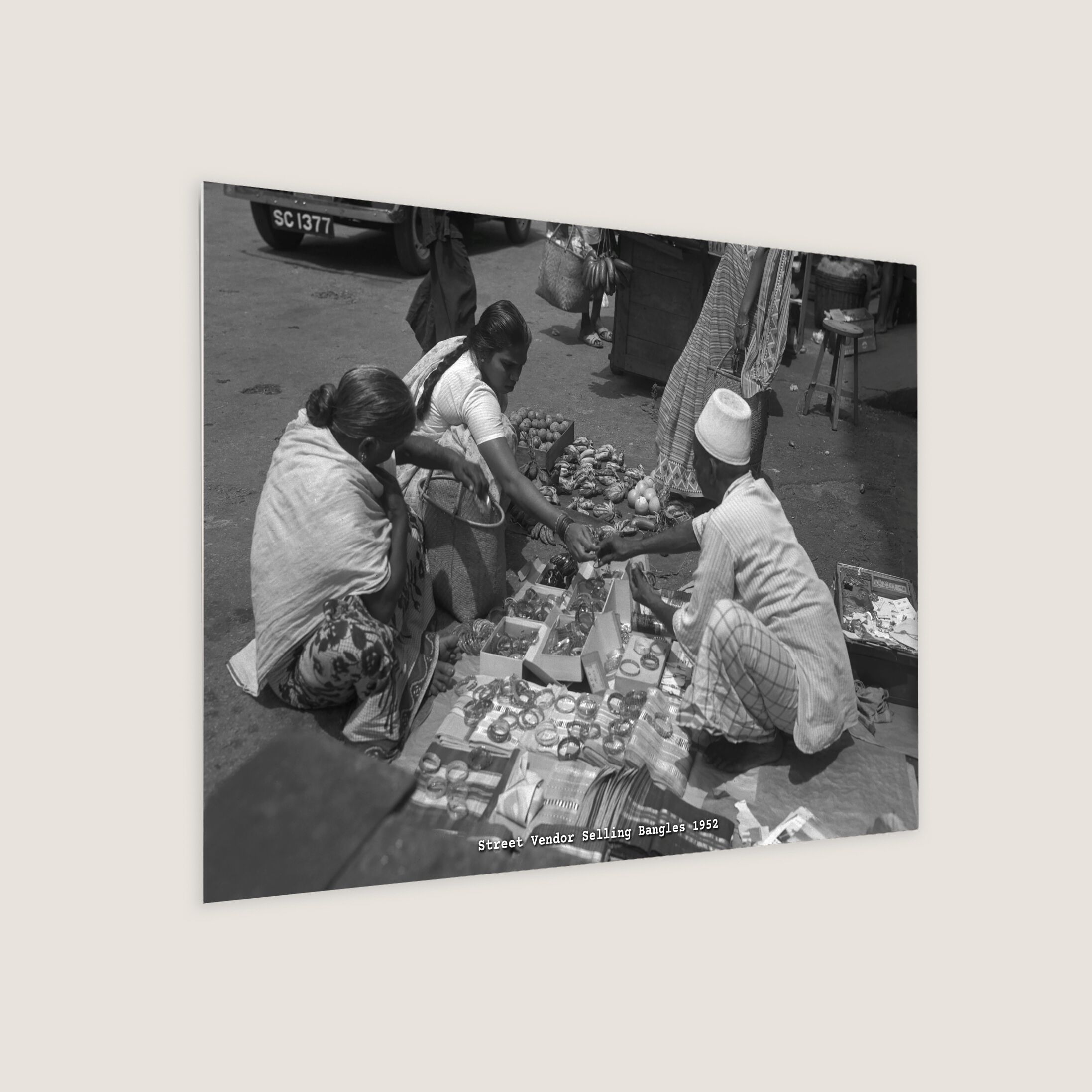 Street Vendor Selling Bangles 1952