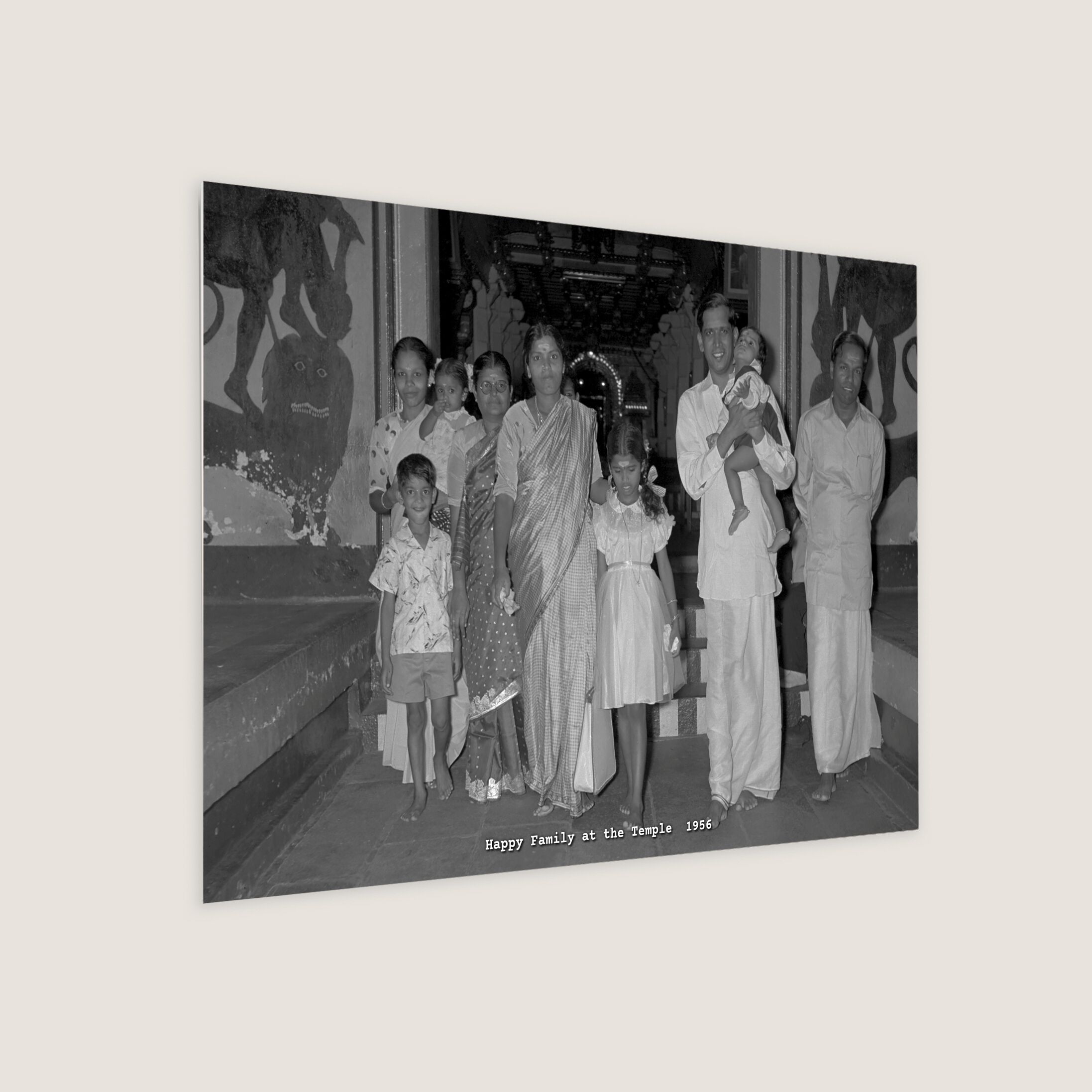 Happy Family at the Temple 1956