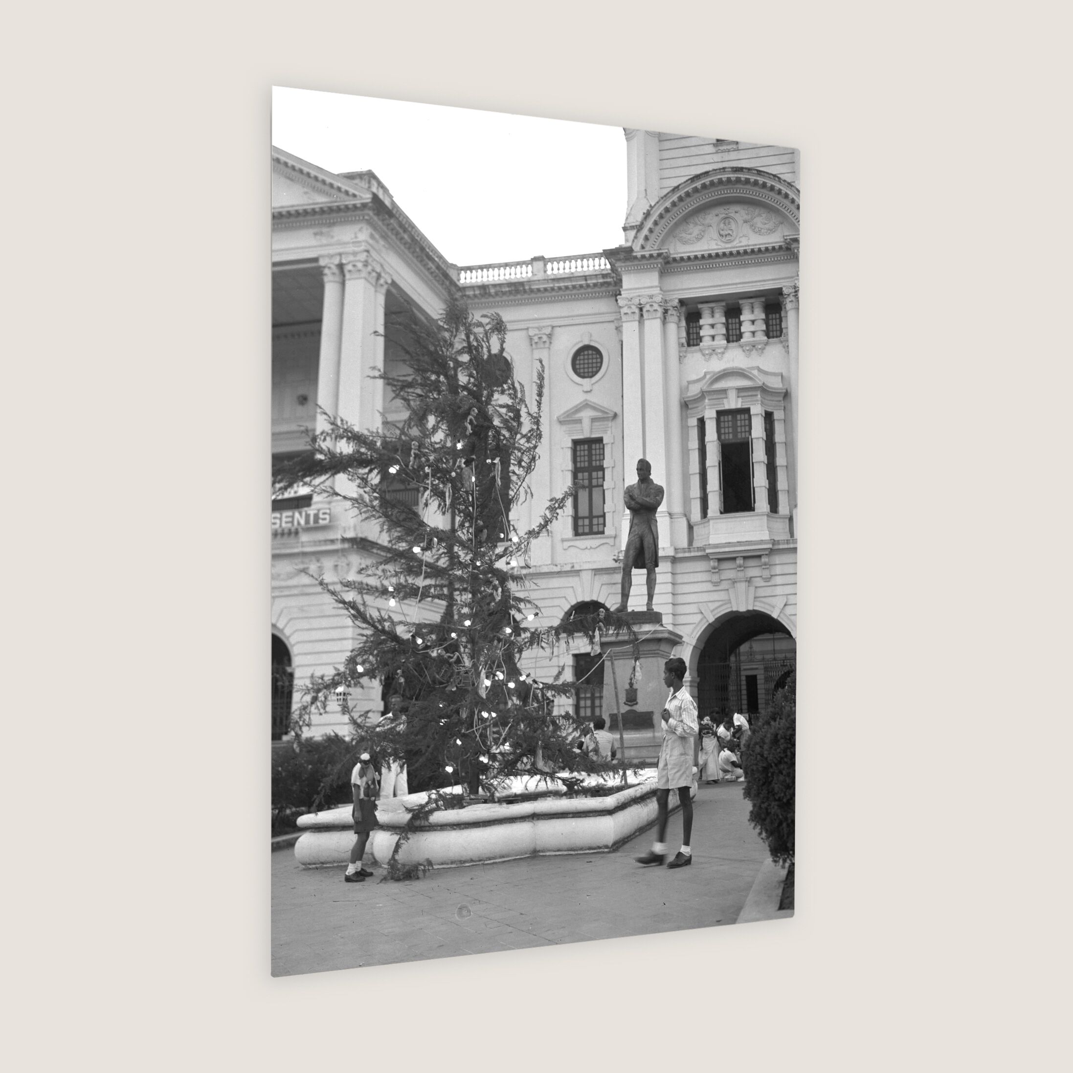 Christmas Celebration at Victoria Memorial Hall 1952 Metal Panel