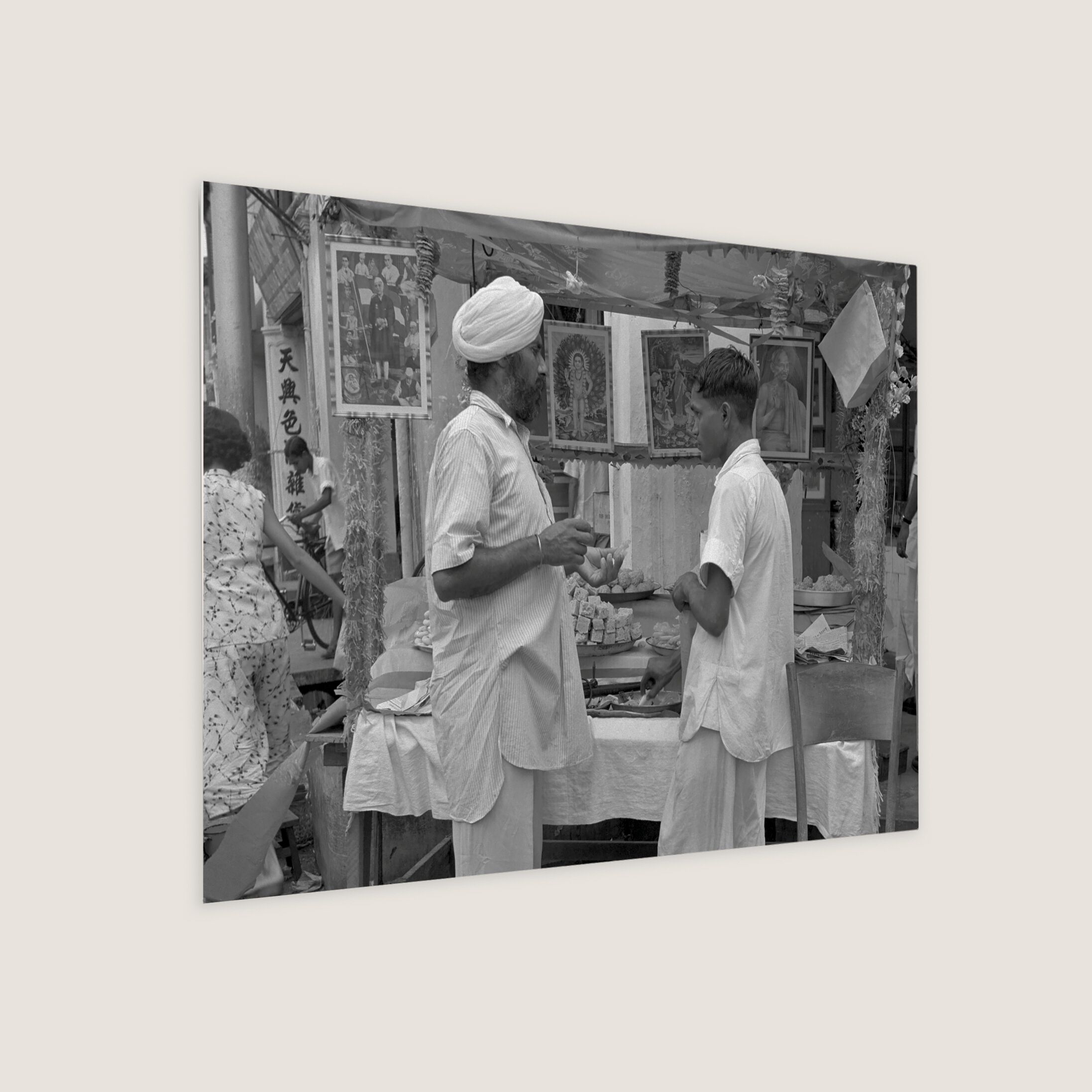 Sikh Man Buying Sweetmeats 1956
