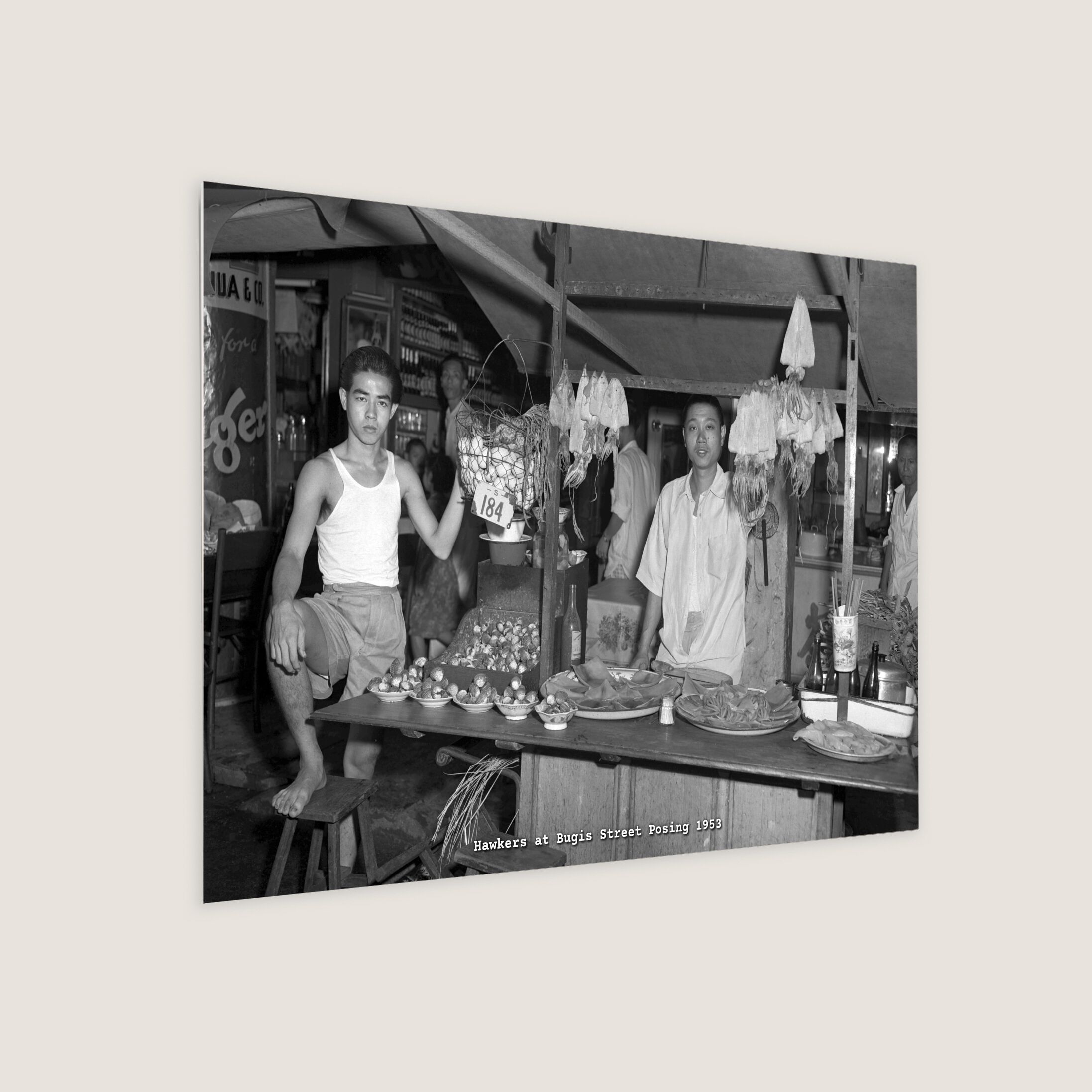 Hawkers at Bugis Street Posing 1953-My Sg Memories
