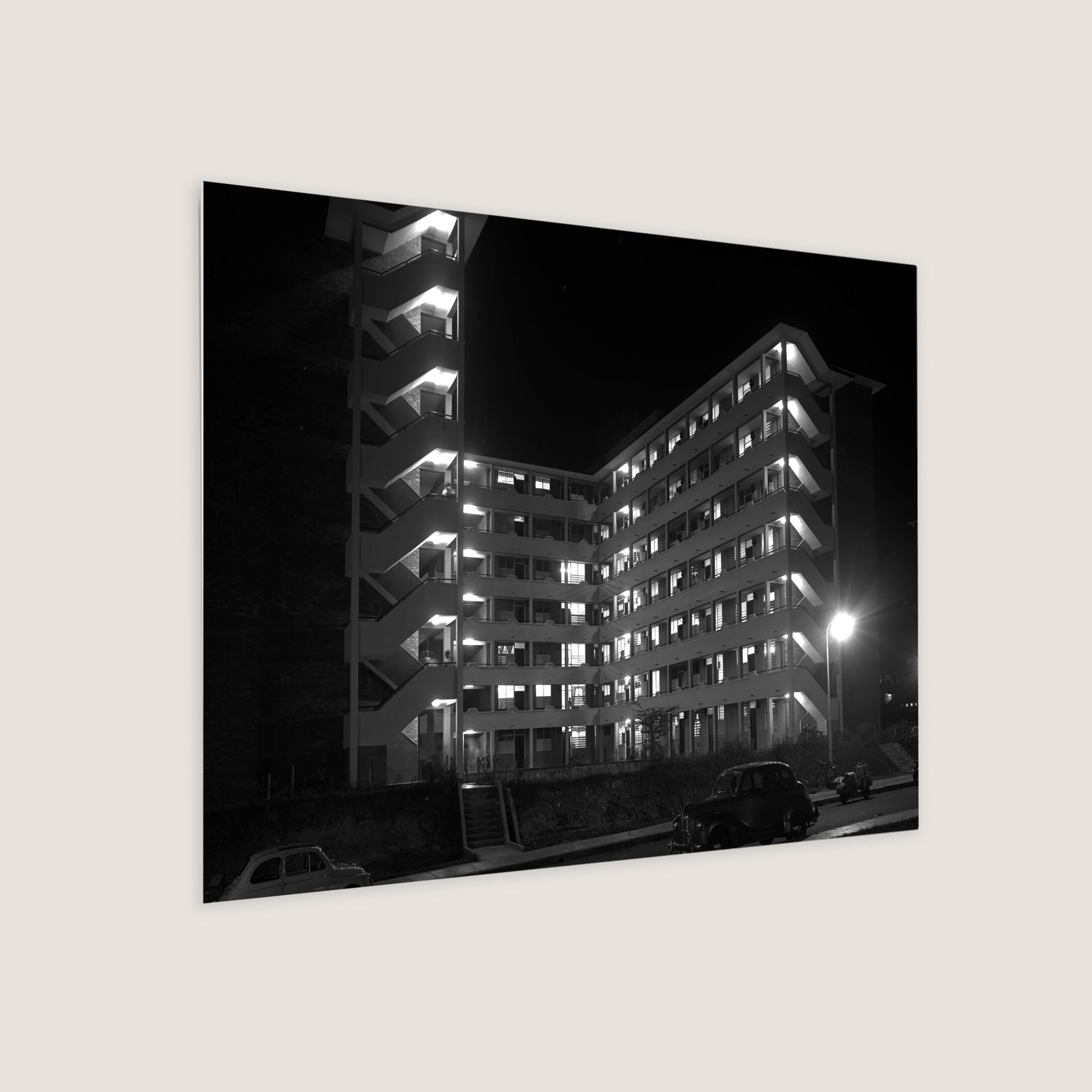 Night Scene of HDB flats in Queenstown 1962