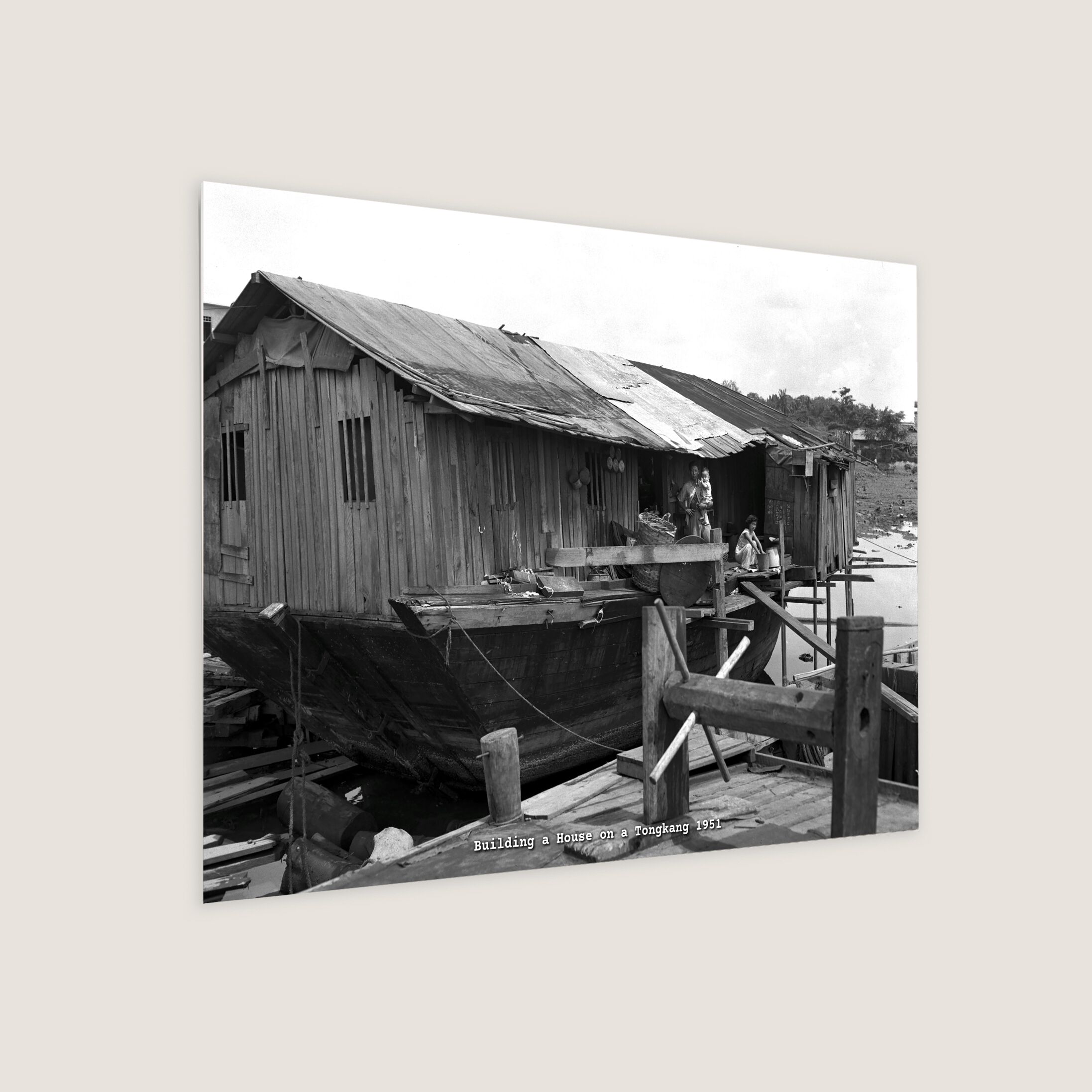 Building a House on a Tongkang 1951