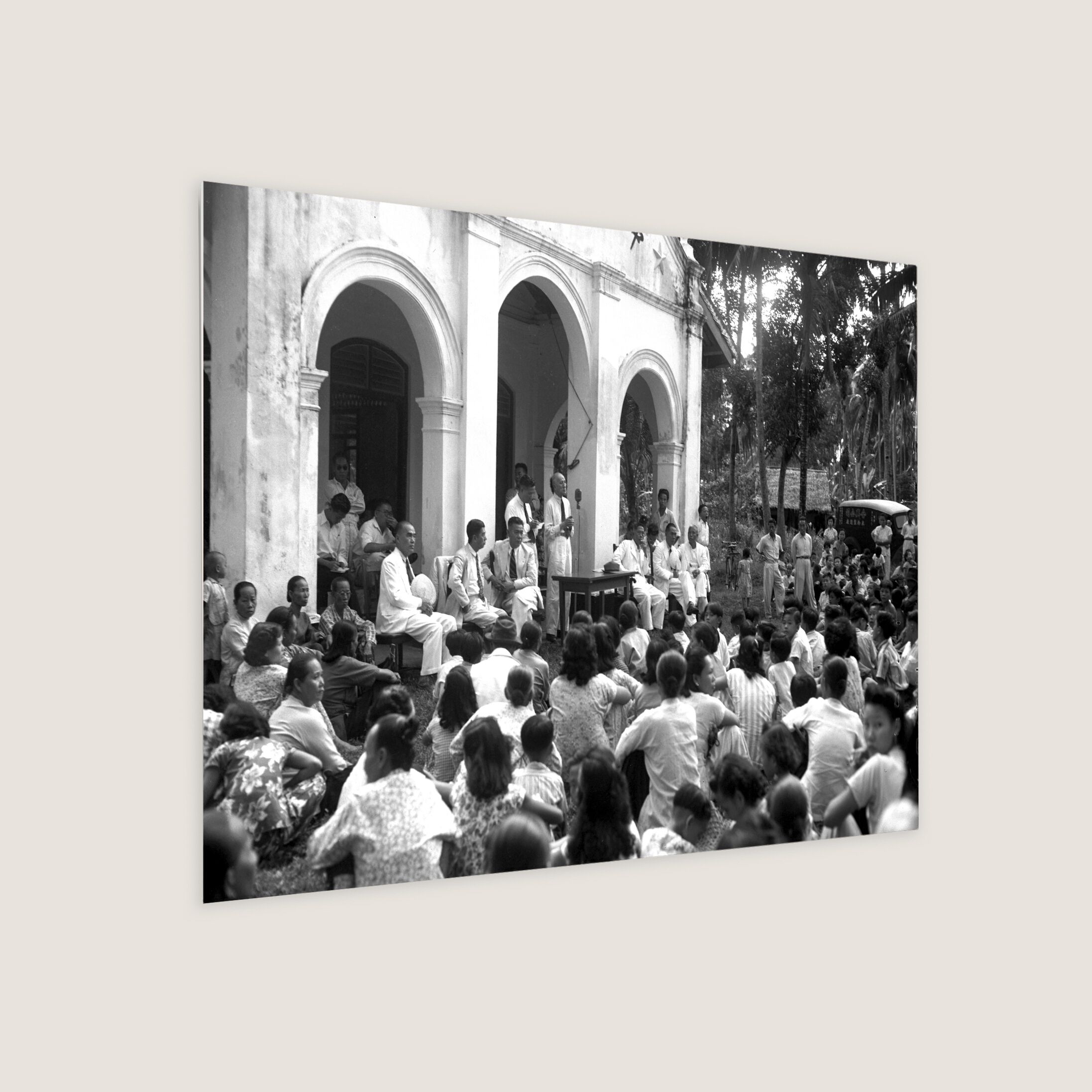 Gathering at Presbyterian Chinese Church 1951 Metal Panel