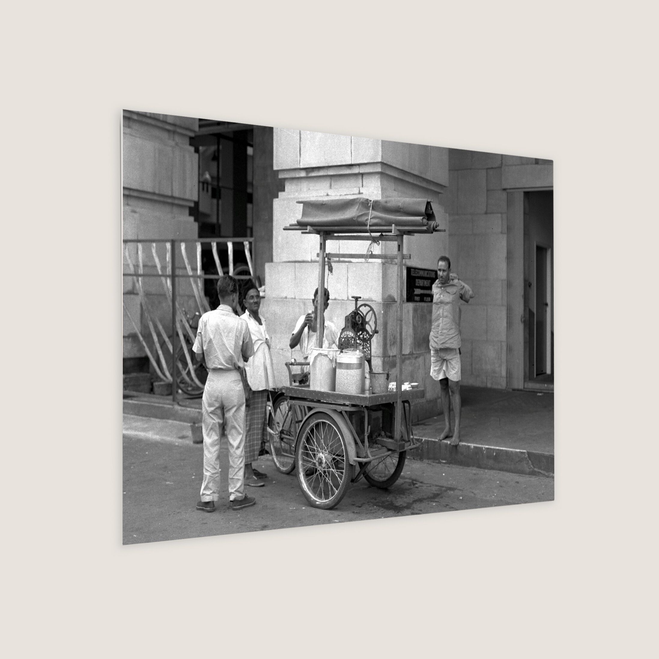 Cendol Hawker 1959 Metal Panel