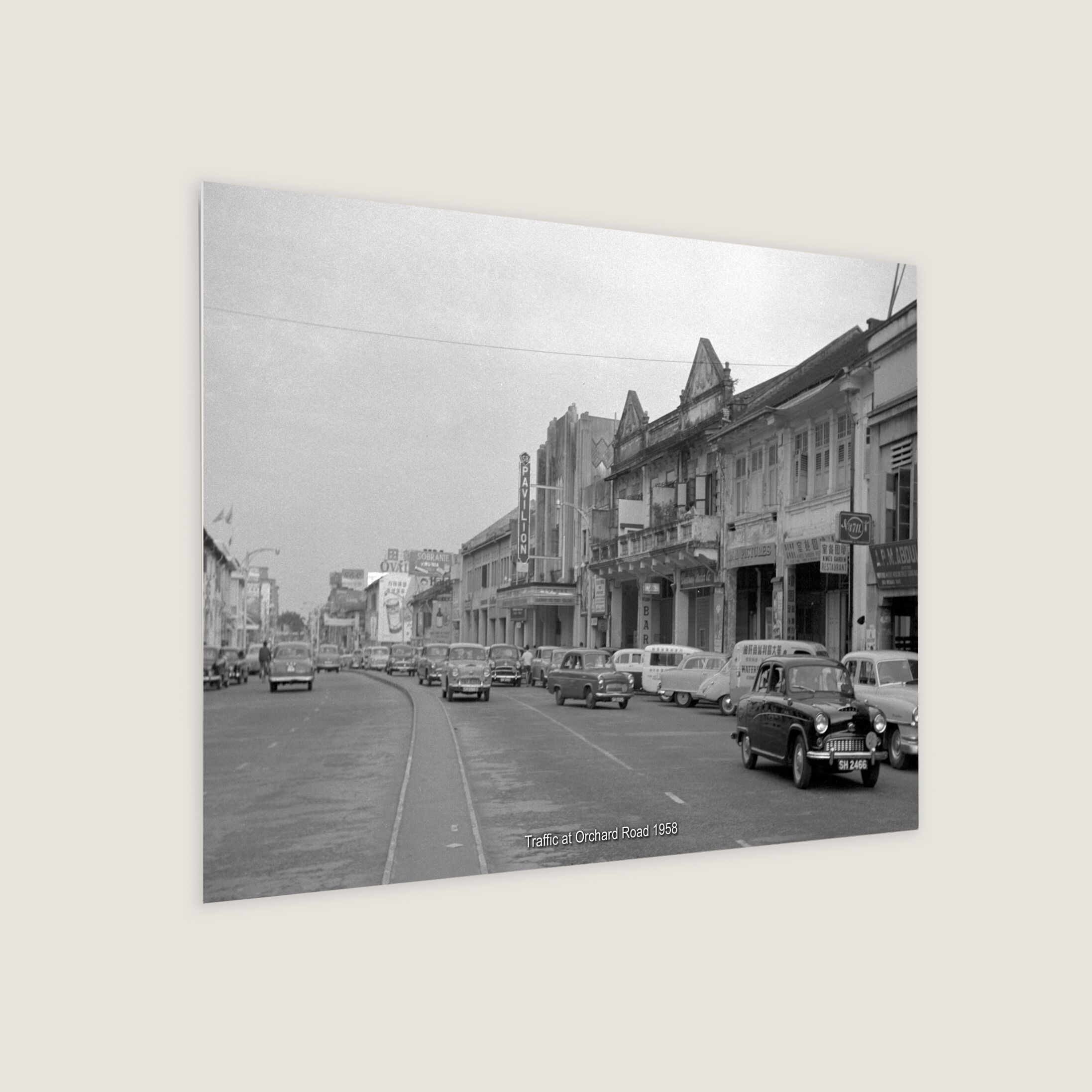 Traffic at Orchard Road 1958-My Sg Memories