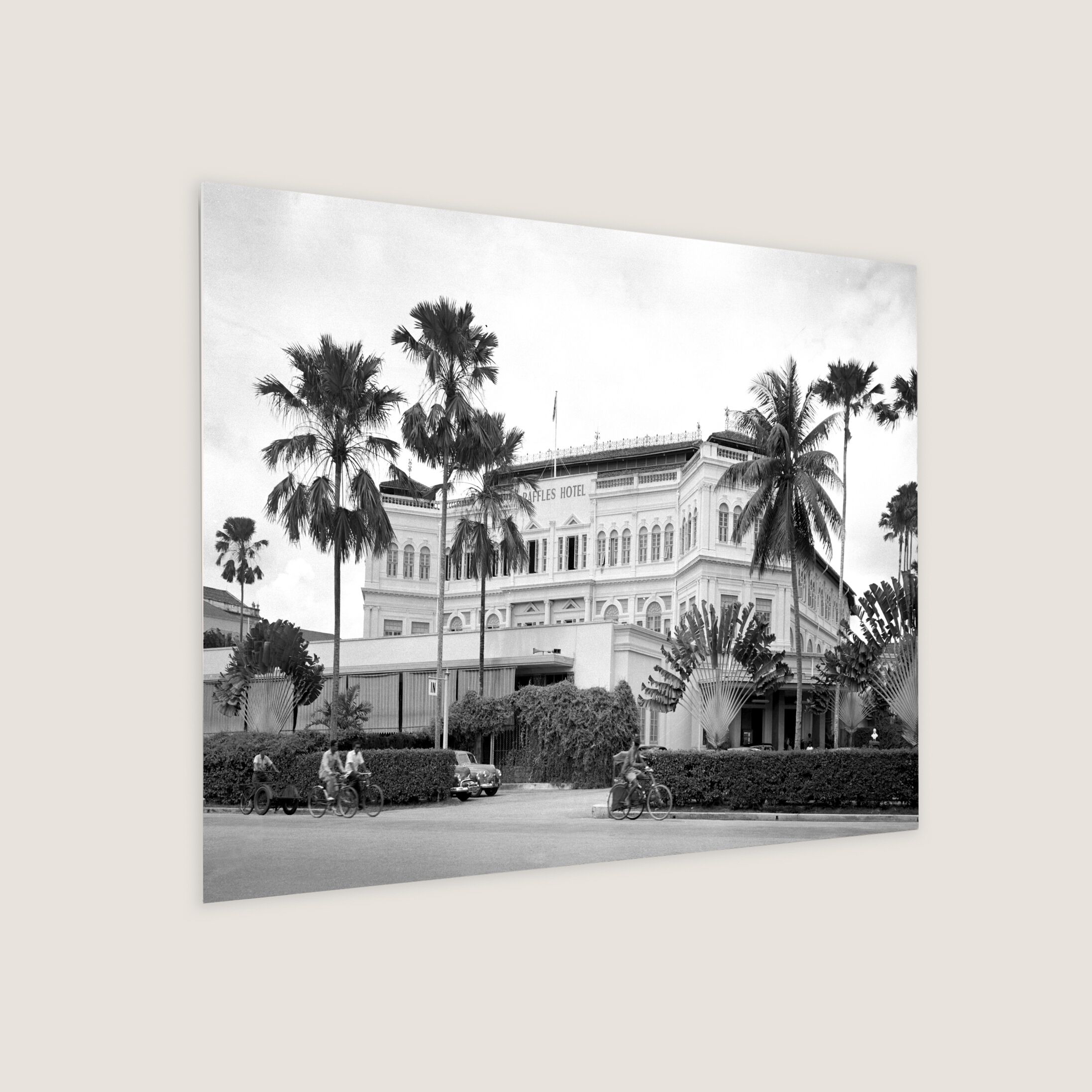 Raffles Hotel Singapore 1952 Metal Panel