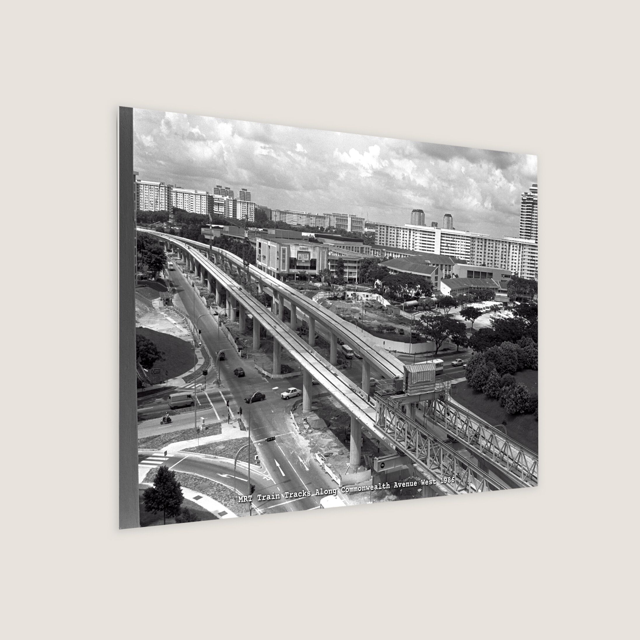 MRT Train Tracks Along Commonwealth Avenue West 1986-My Sg Memories