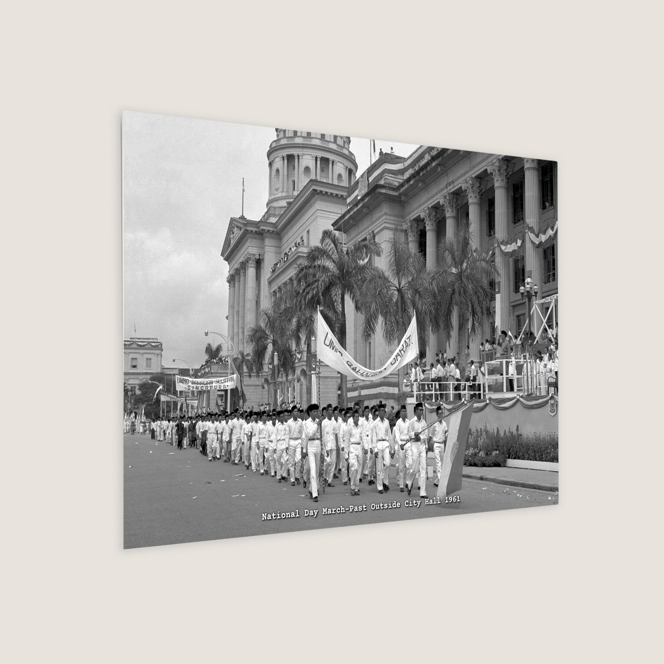 National Day March-Past Outside City Hall 1961-My Sg Memories