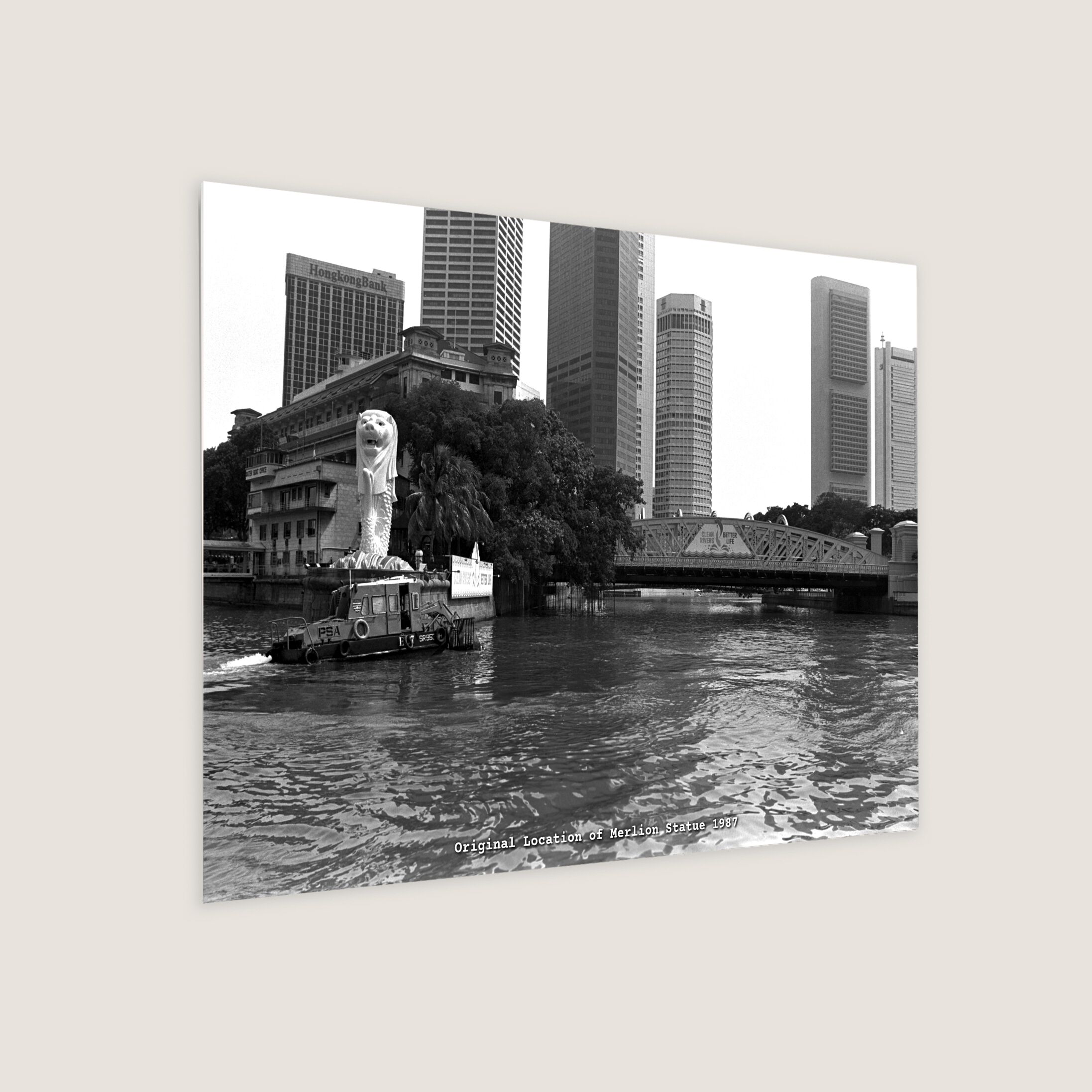 Original Location of Merlion Statue 1987-My Sg Memories