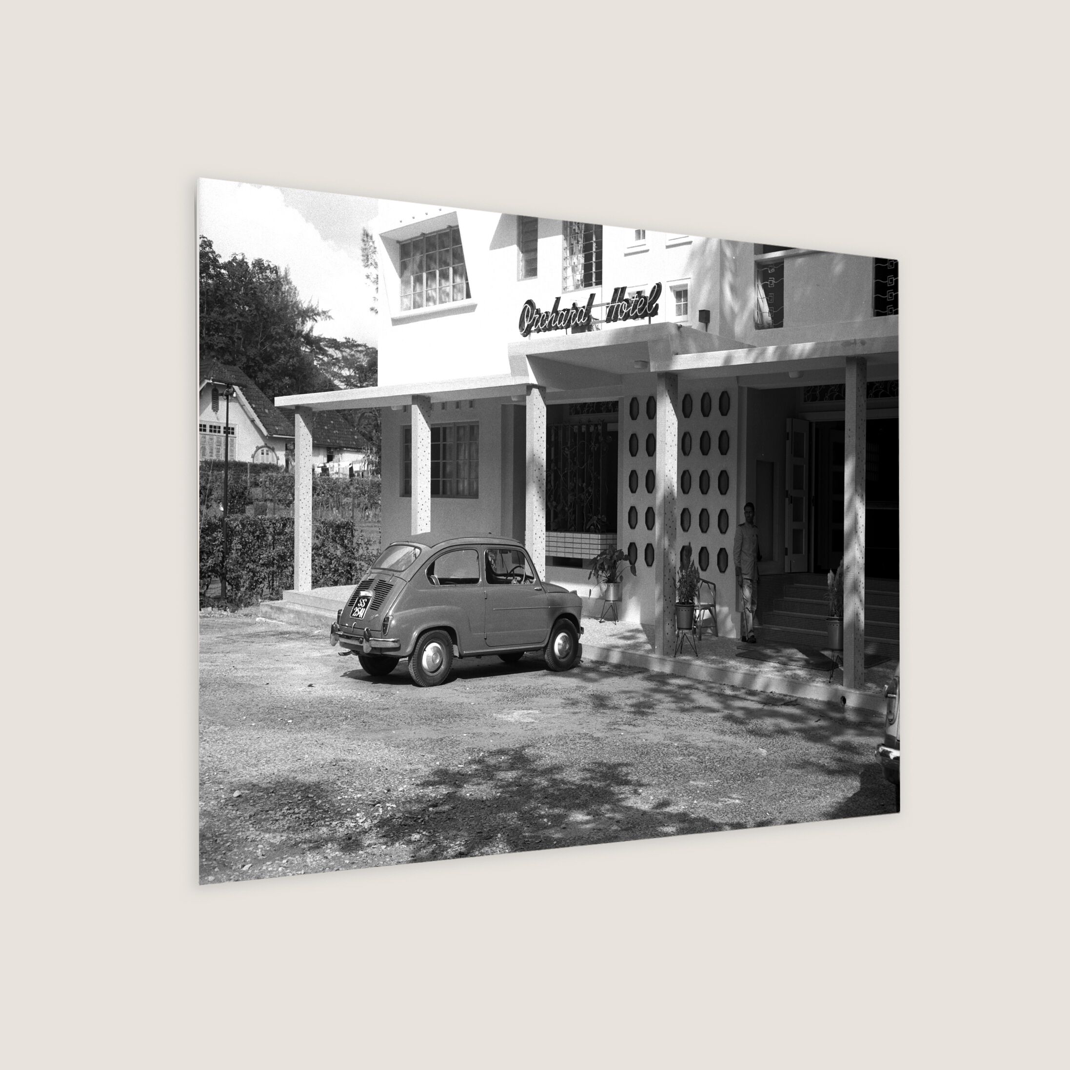 Orchard Hotel 1959 Metal Panel