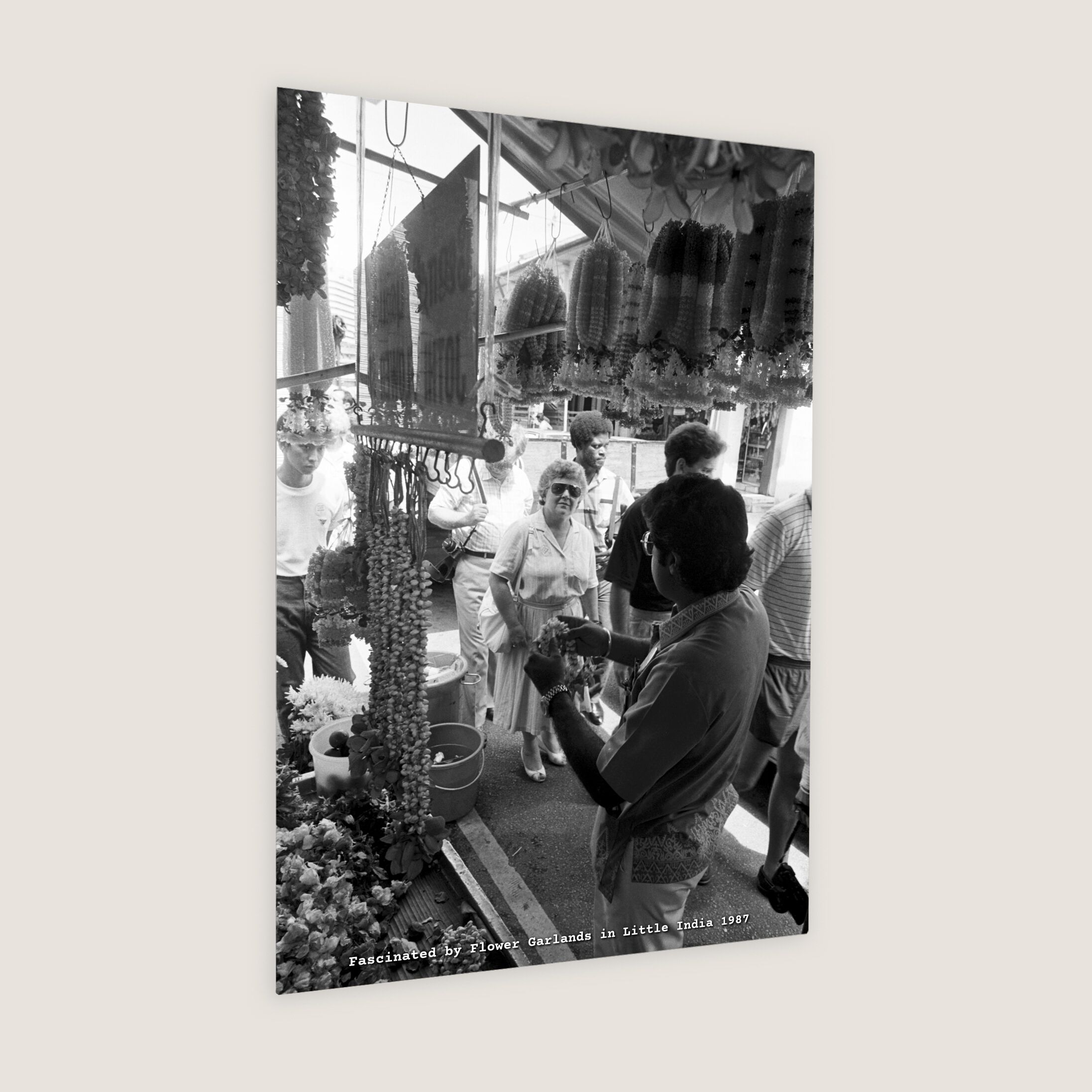 Fascinated by Flower Garlands in Little India 1987-My Sg Memories