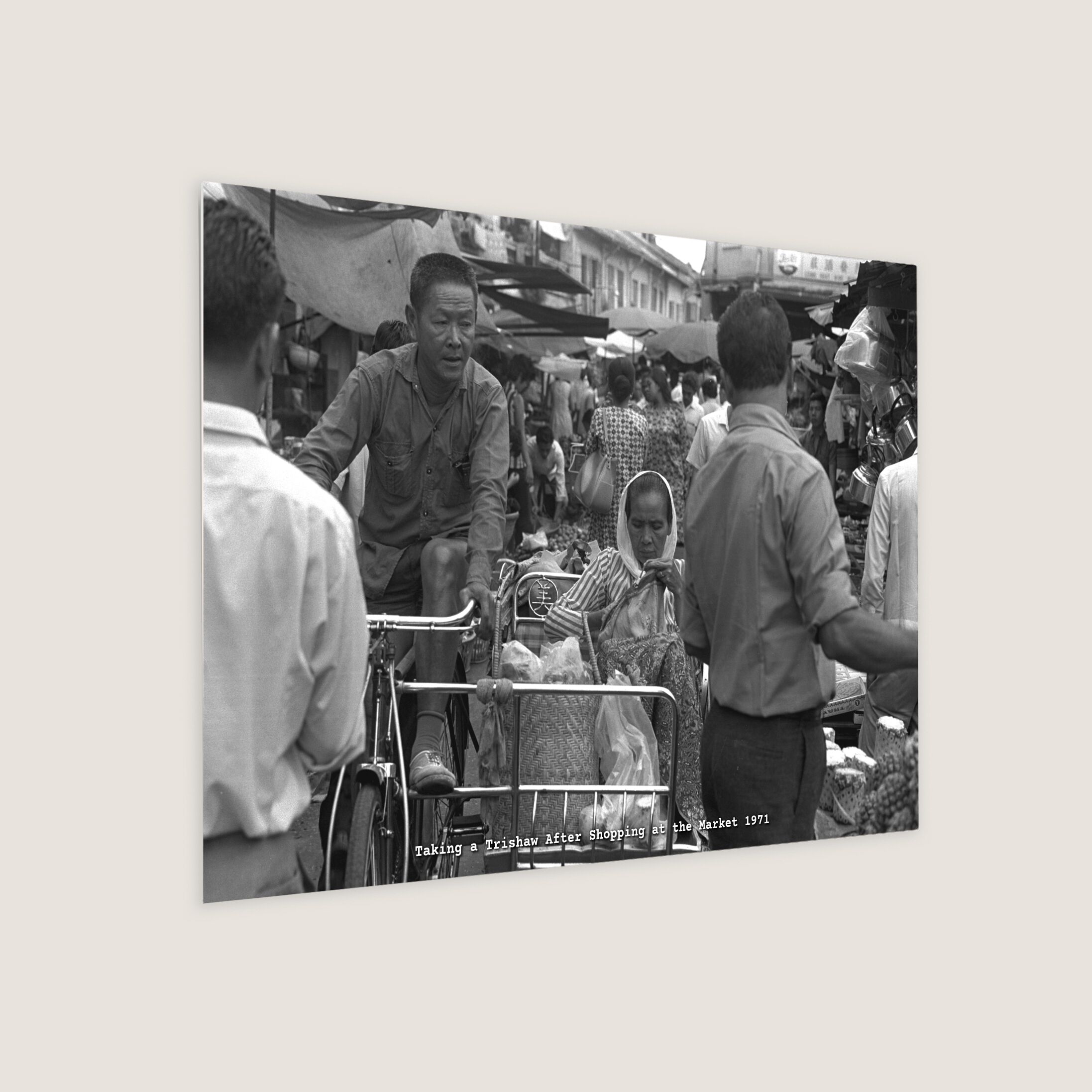 Taking a Trishaw After Shopping at the Market 1971-My Sg Memories