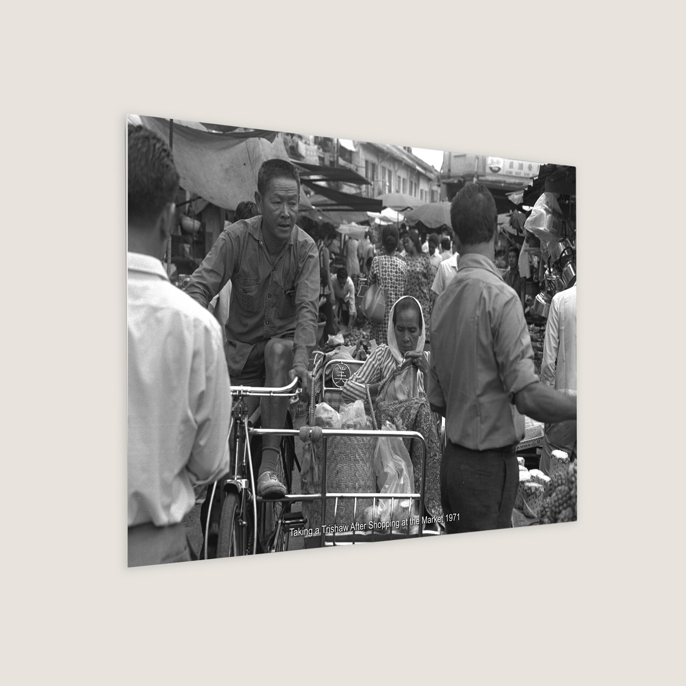 Taking a Trishaw After Shopping at the Market 1971-My Sg Memories