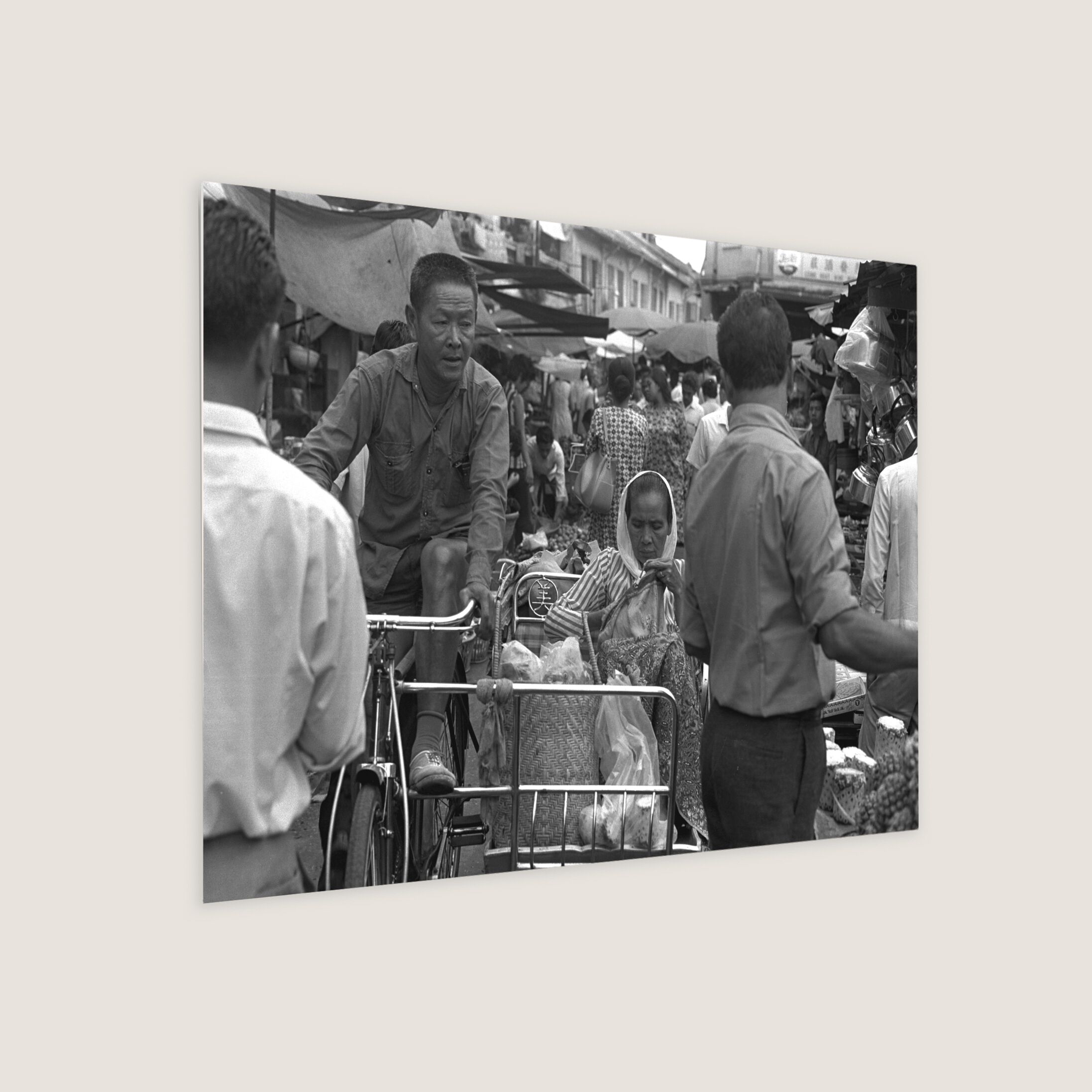 Taking a Trishaw After Shopping at the Market 1971-My Sg Memories