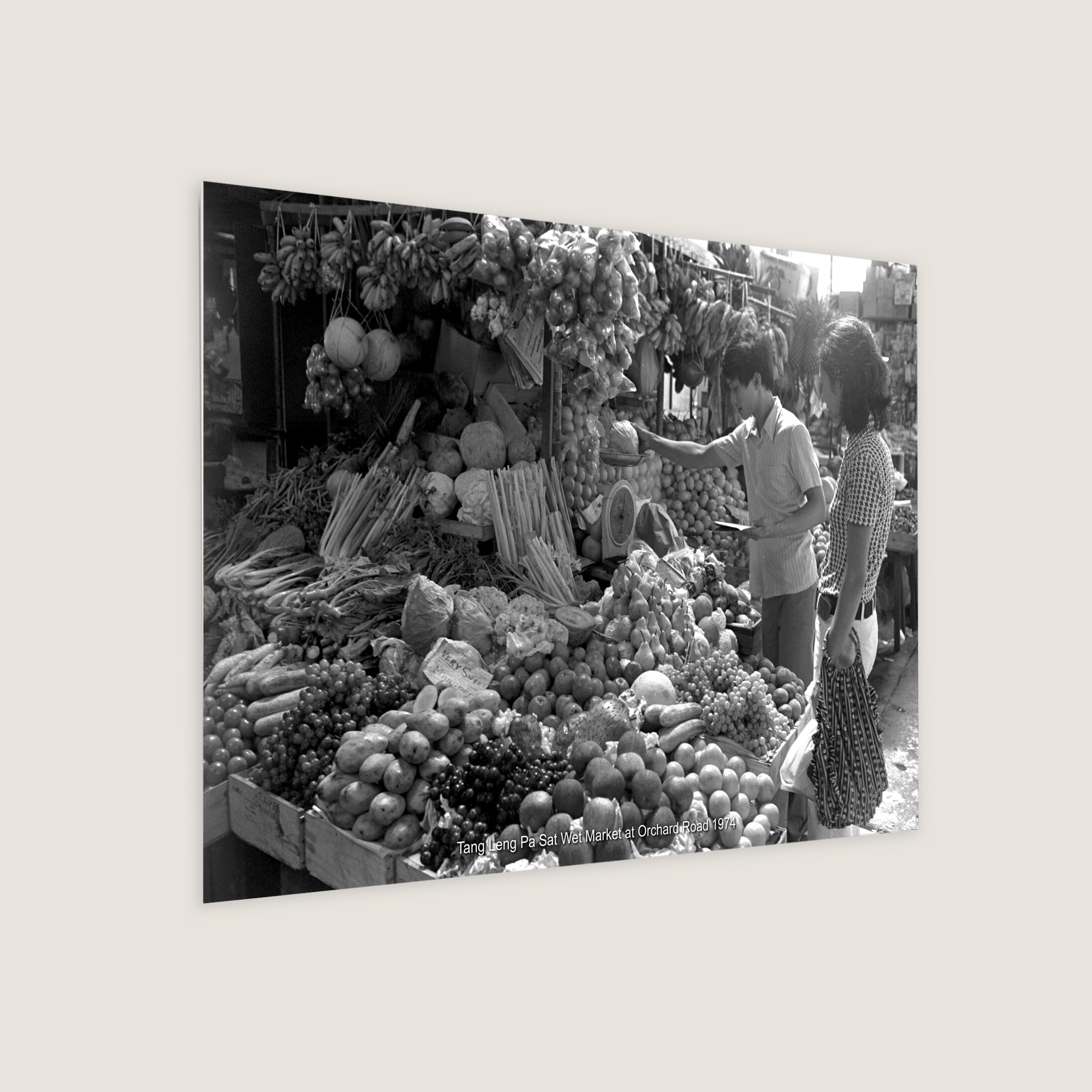 Tang Leng Pa Sat Wet Market at Orchard Road 1974-My Sg Memories