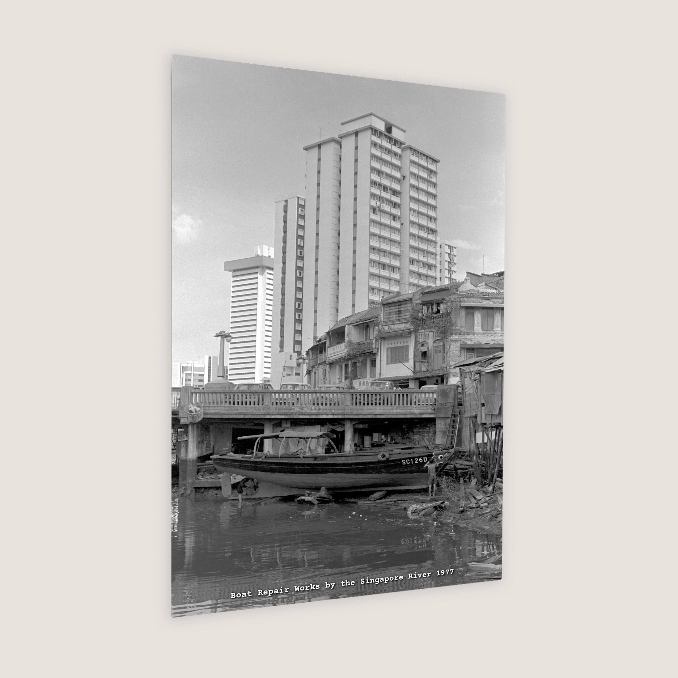 Boat Repair Works by the Singapore River 1977-My Sg Memories