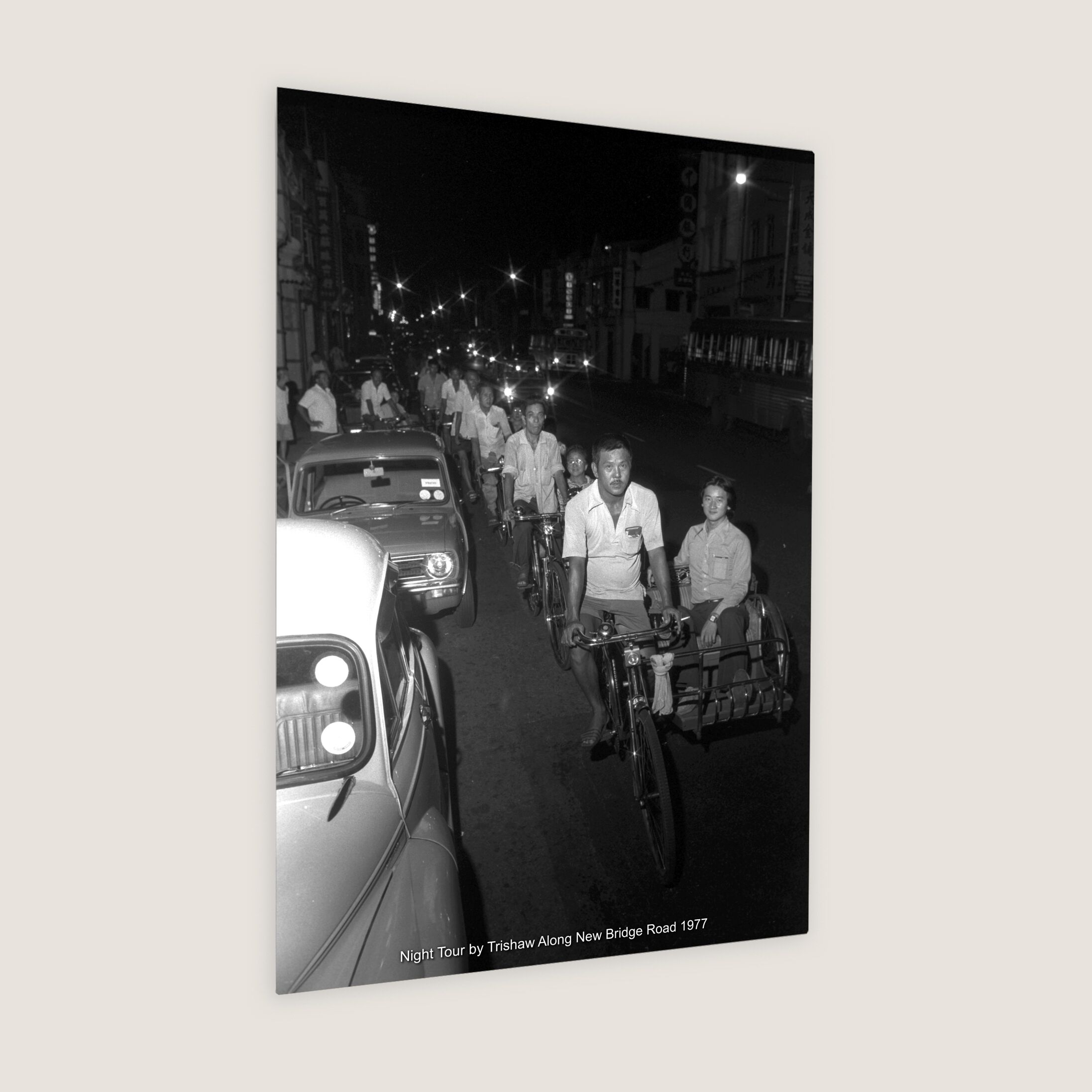 Night Tour by Trishaw Along New Bridge Road 1977-My Sg Memories