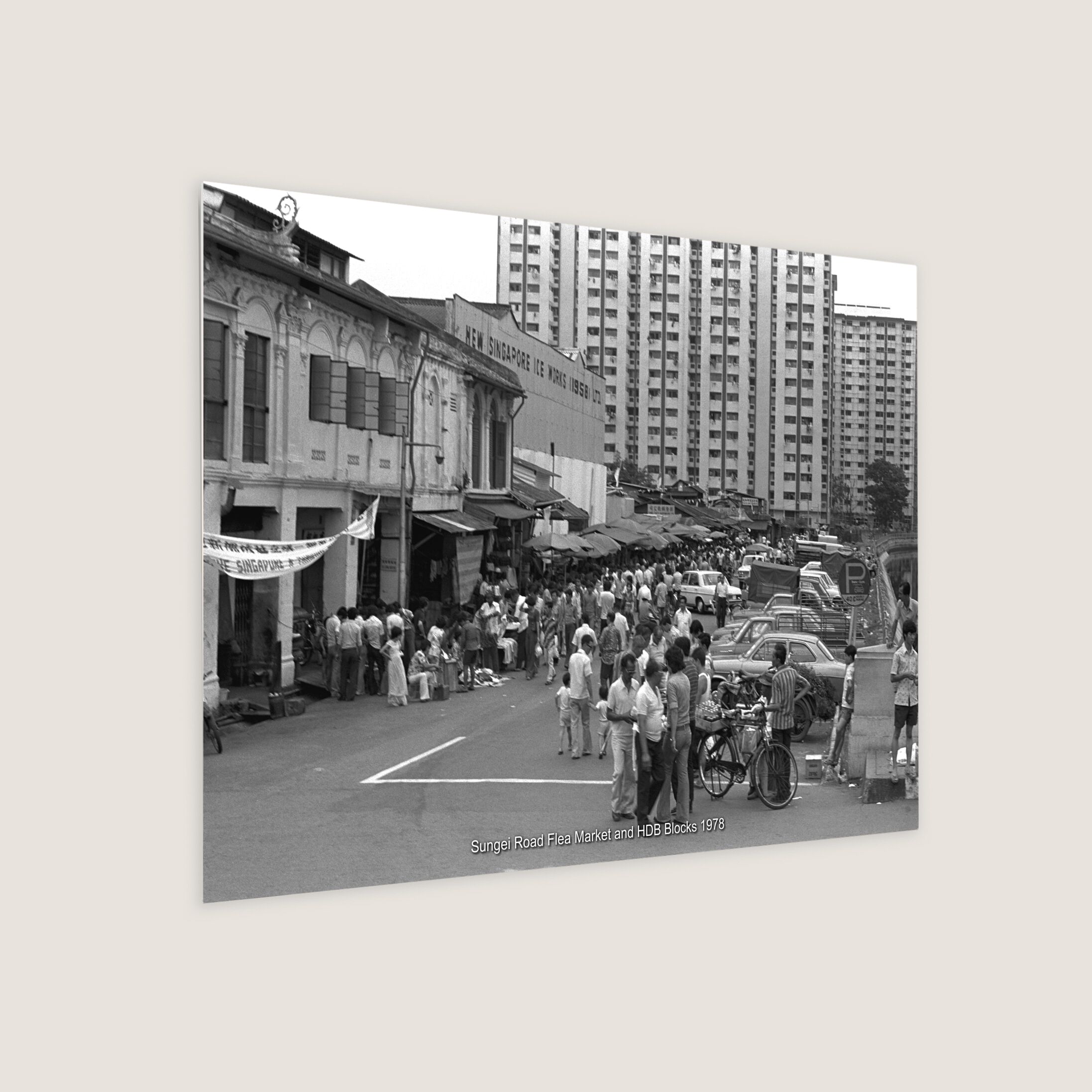 Sungei Road Flea Market and HDB Blocks 1978-My Sg Memories