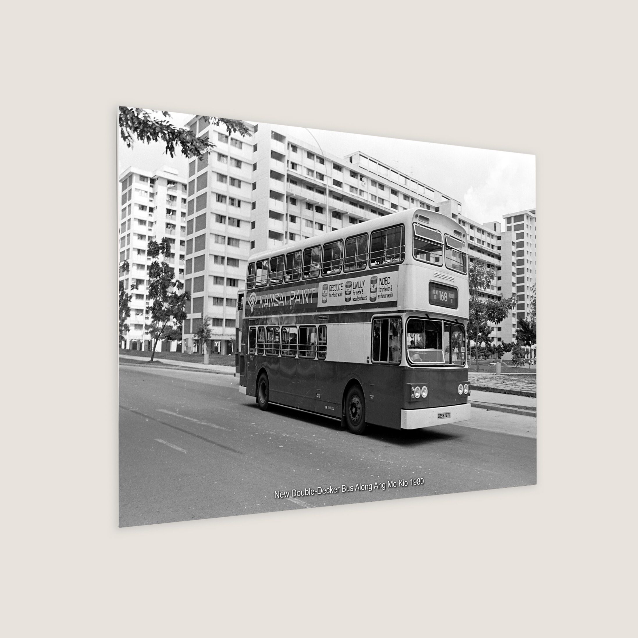 New Double-Decker Bus Along Ang Mo Kio 1980-My Sg Memories