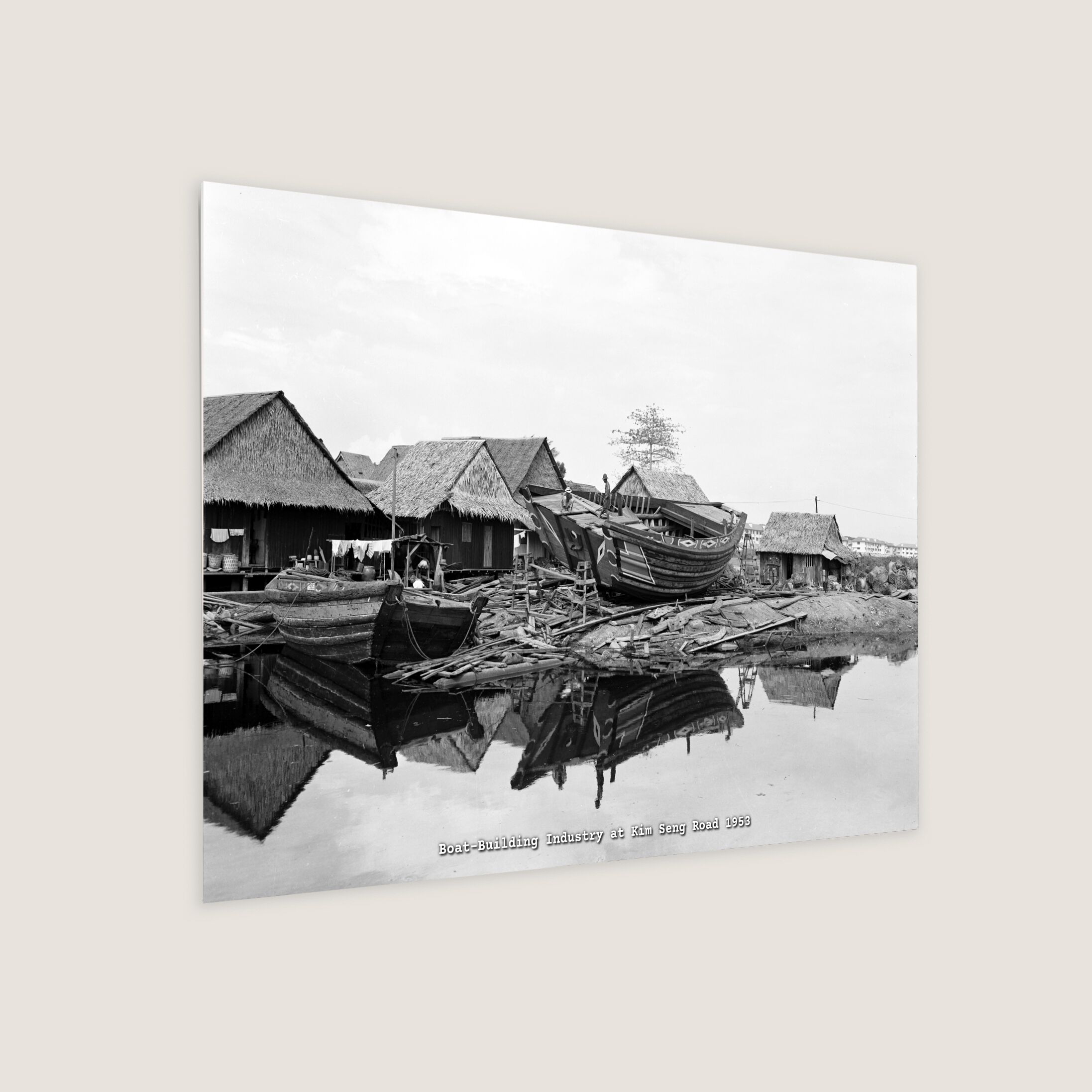 Boat-Building Industry at Kim Seng Road 1953-My Sg Memories