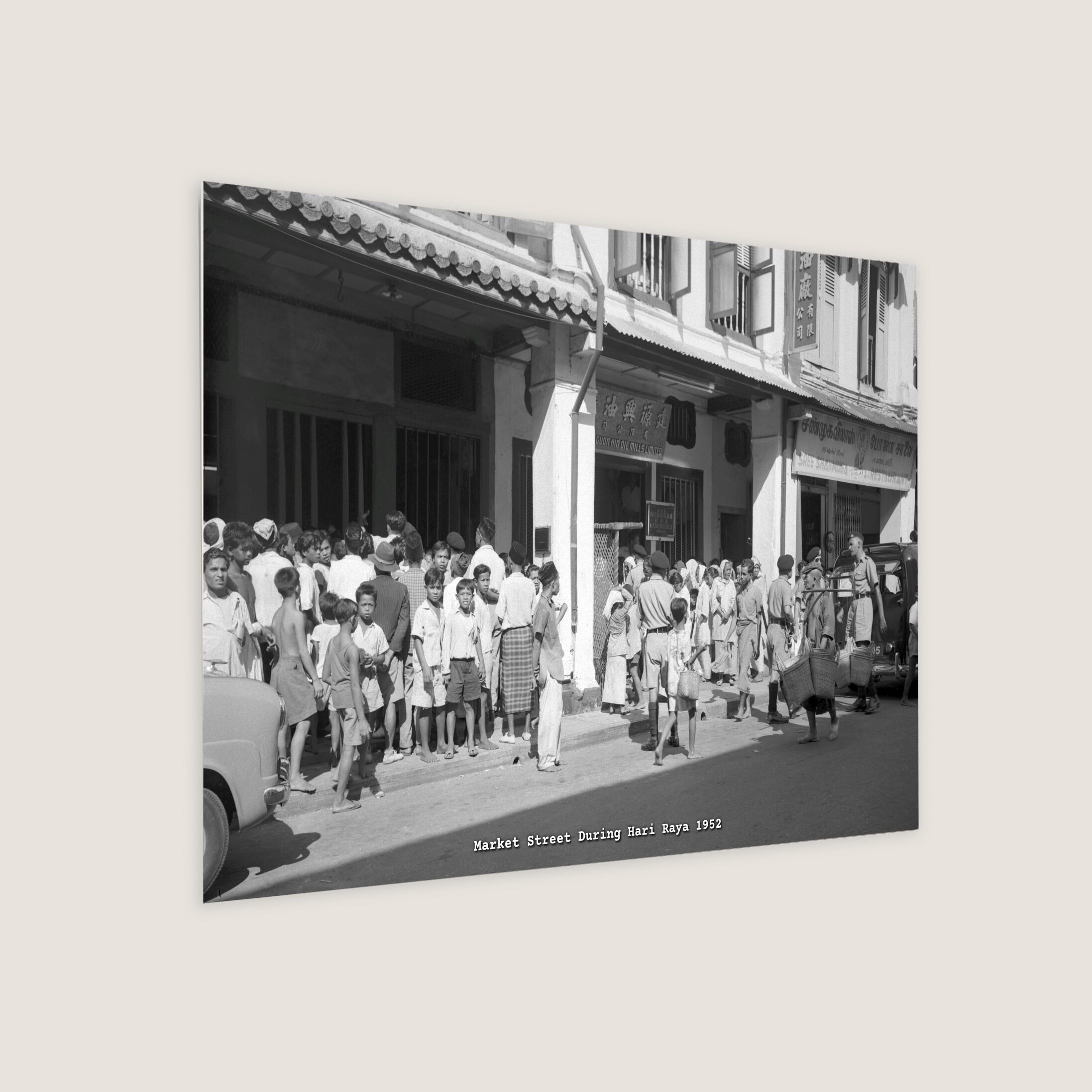 Market Street During Hari Raya 1952-My Sg Memories