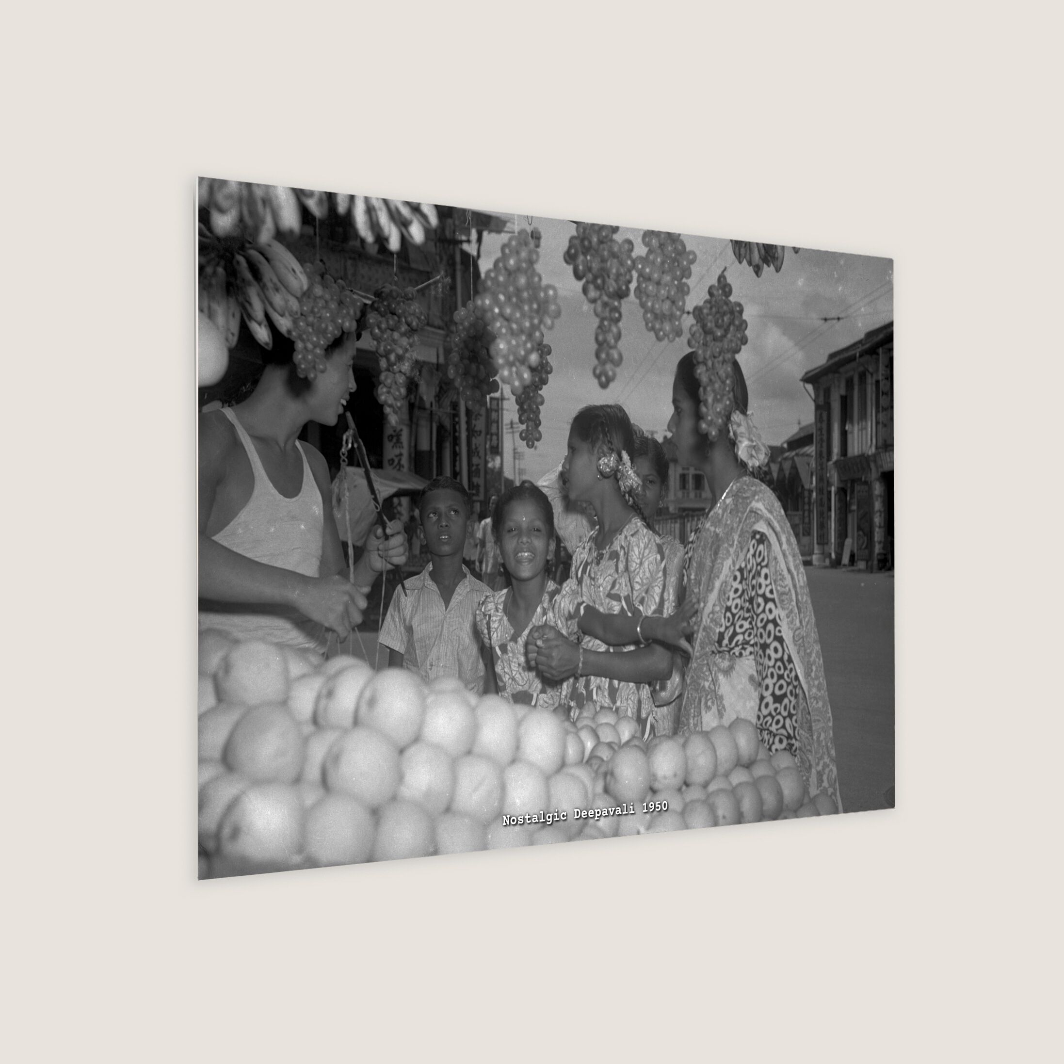 Nostalgic Deepavali 1950 Metal Panel