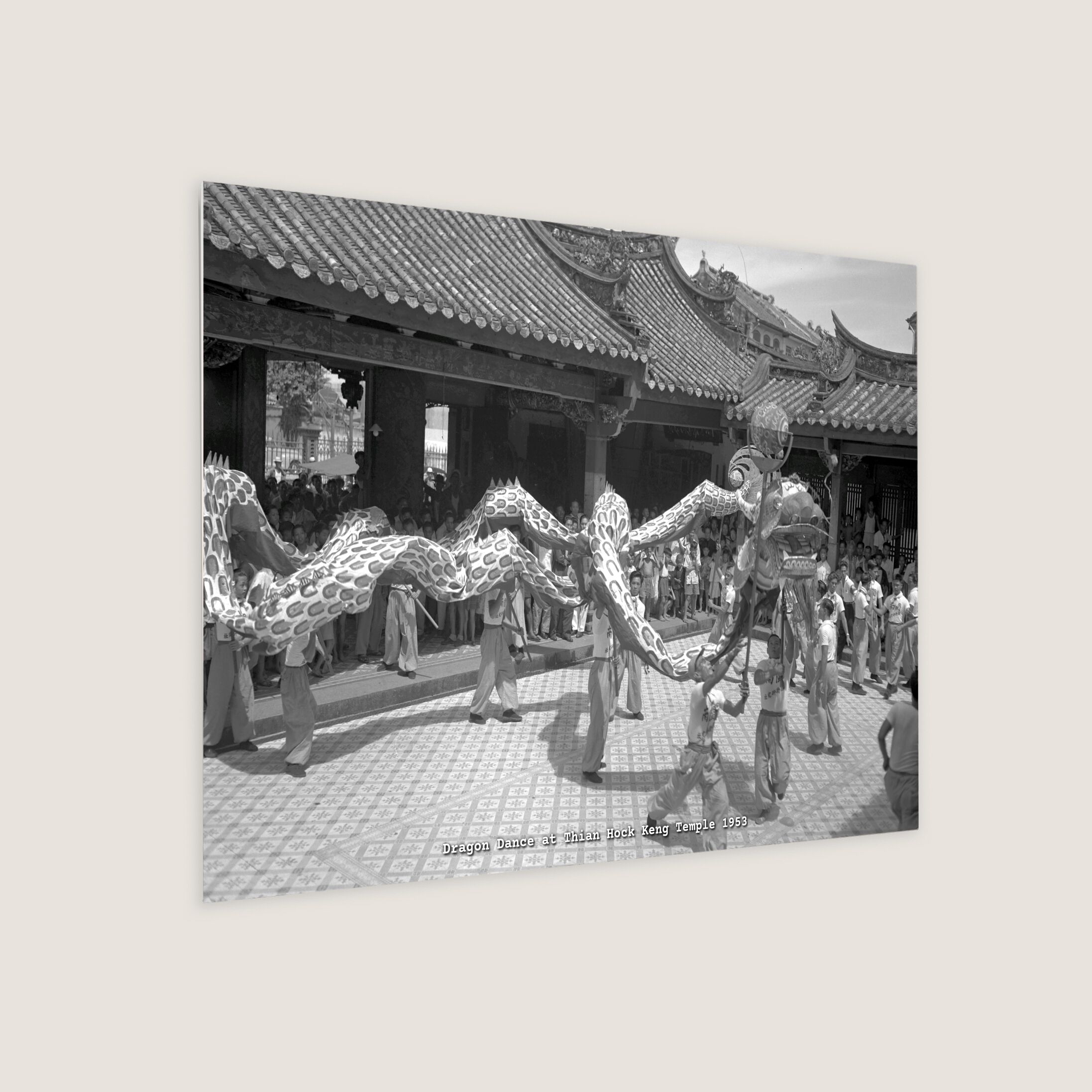 Dragon Dance at Thian Hock Keng Temple 1953-My Sg Memories