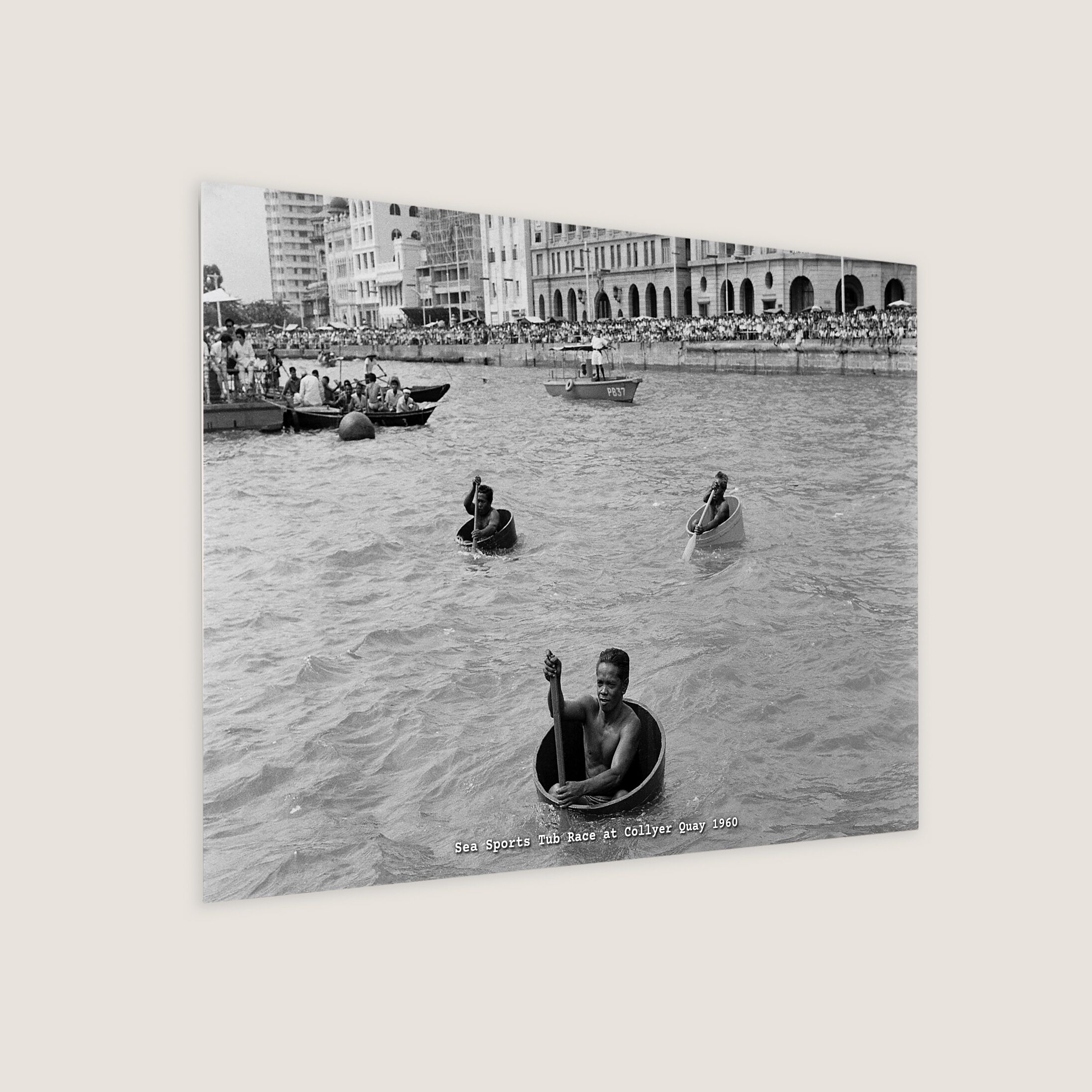 Sea Sports Tub Race at Collyer Quay 1960