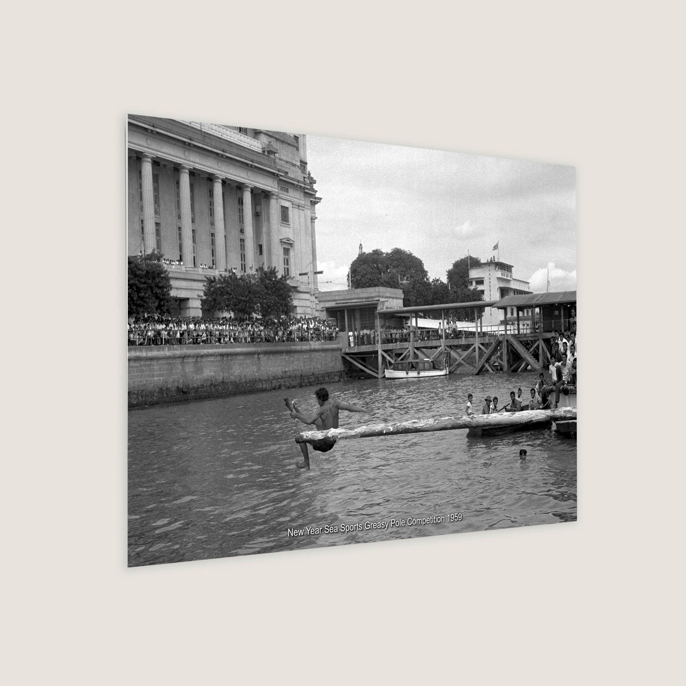 New Year Sea Sports Greasy Pole Competition 1959-My Sg Memories