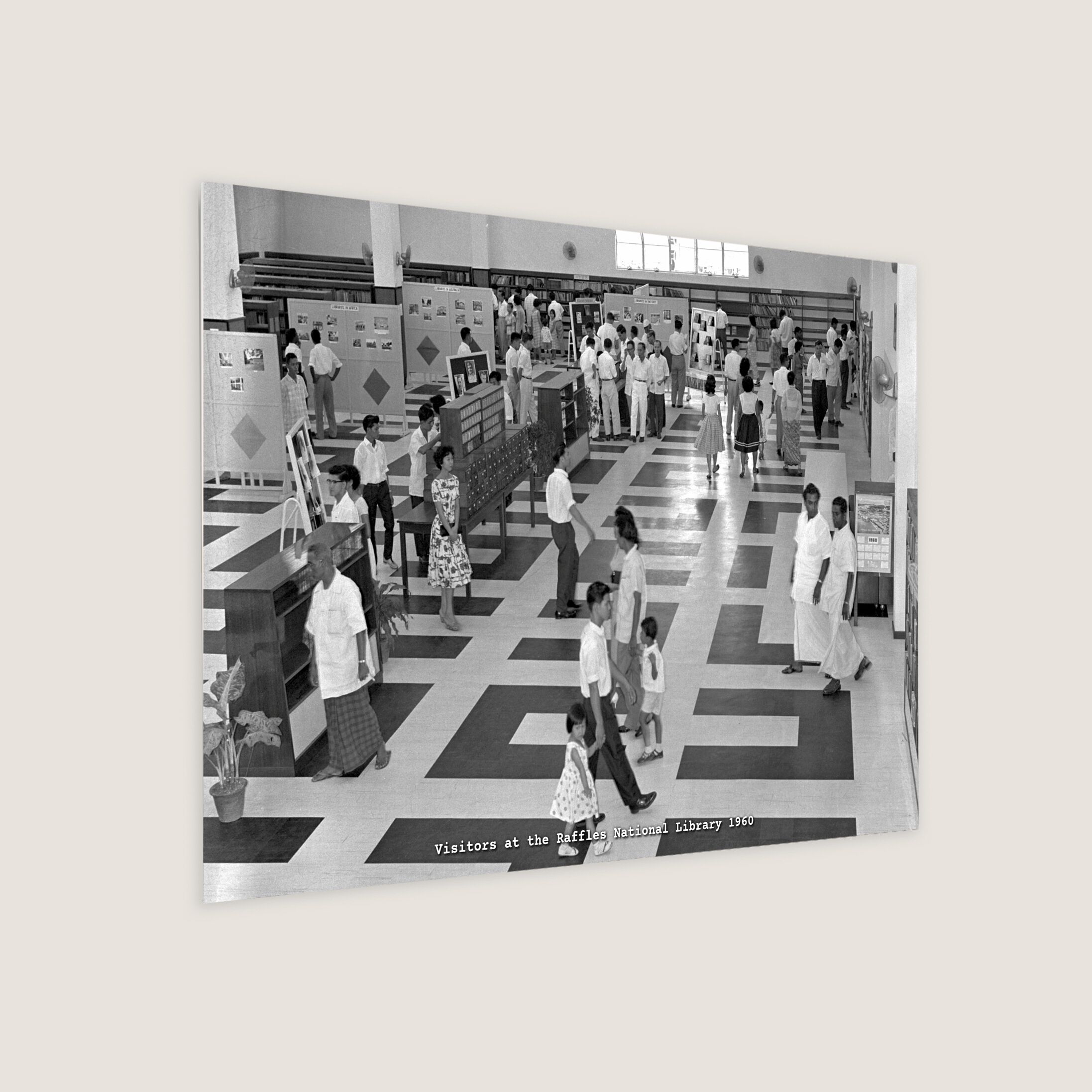 Visitors at the Raffles National Library 1960-My Sg Memories