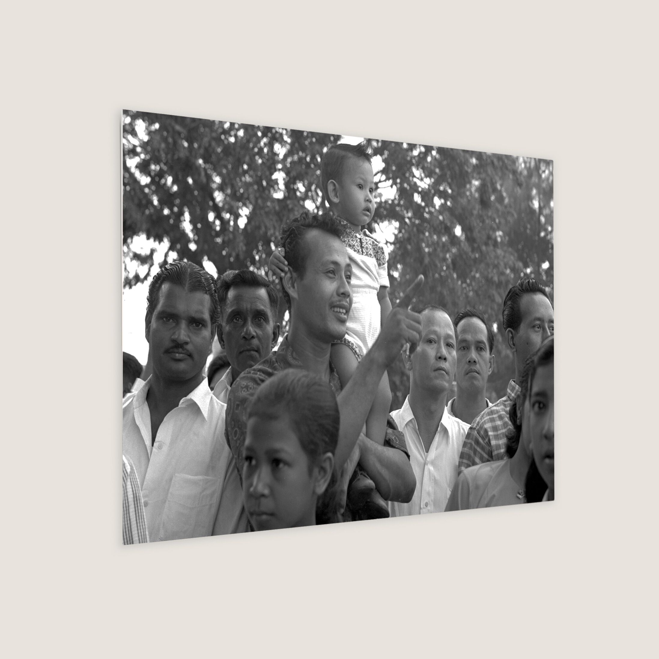 People at the National Day Celebrations 1961 Metal Panel