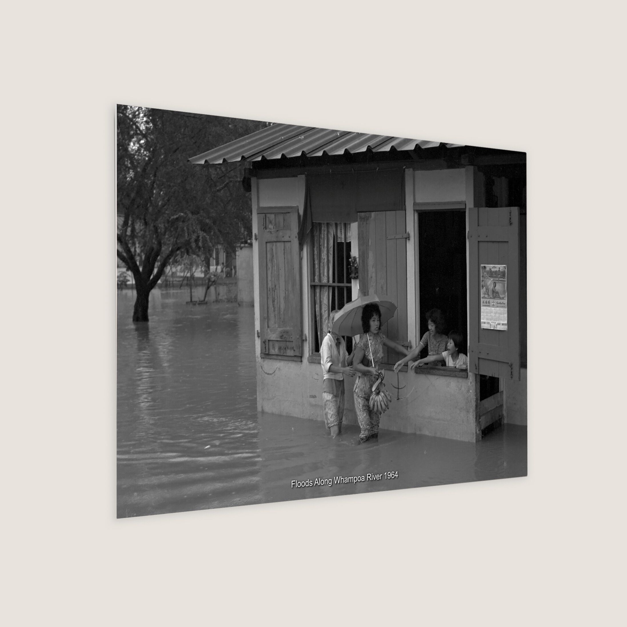 Floods Along Whampoa River 1964-My Sg Memories