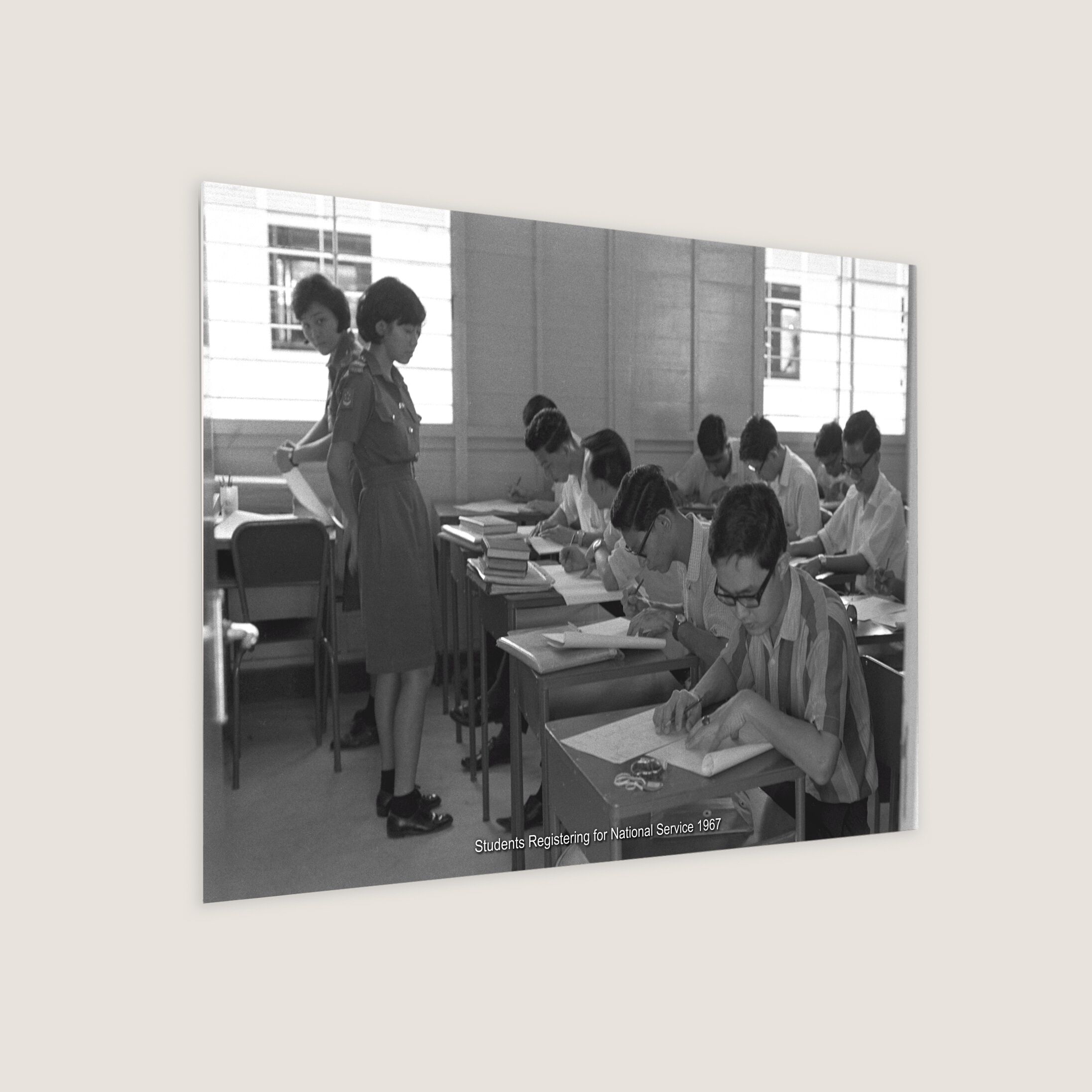 Students Registering for National Service 1967-My Sg Memories